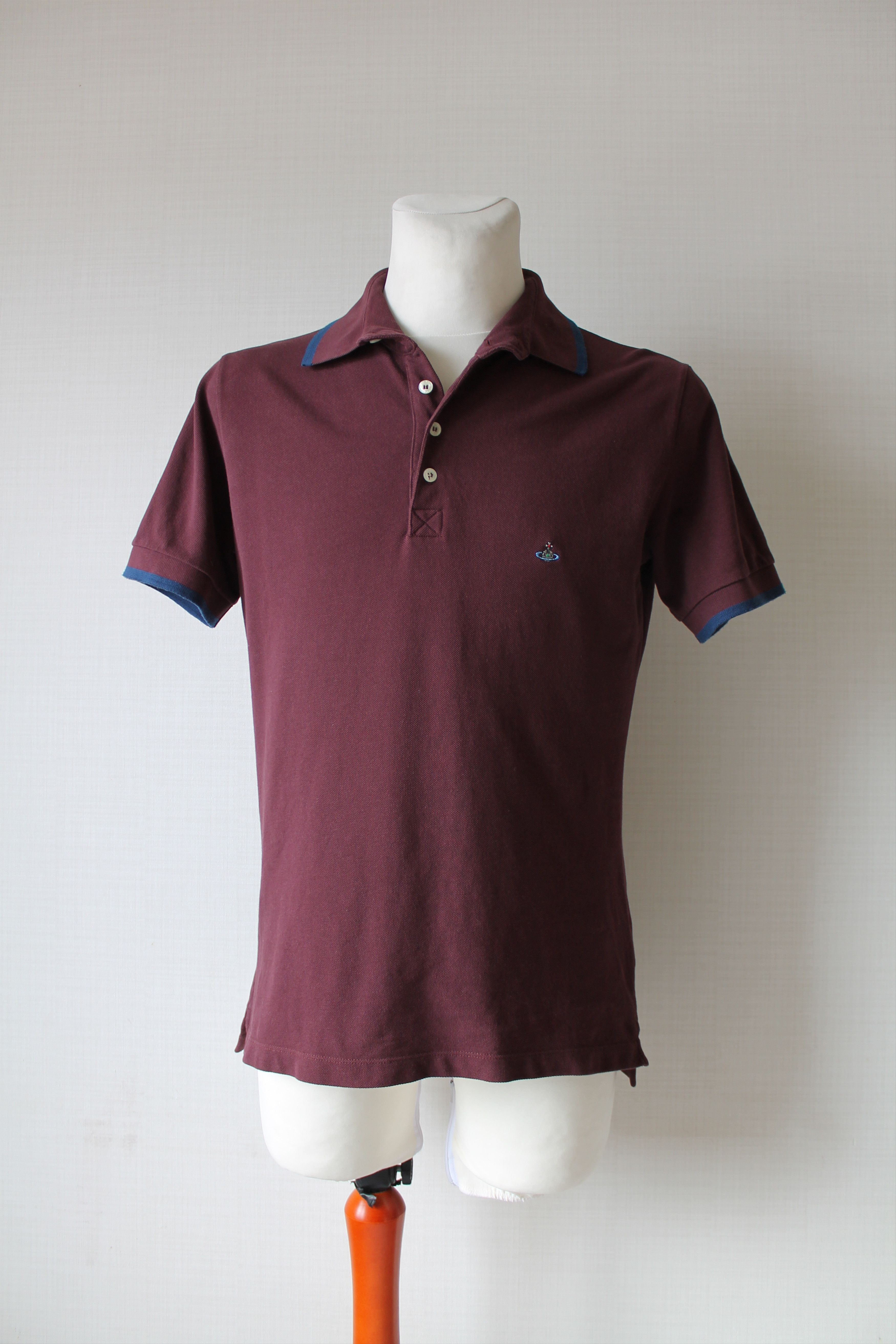 Vivienne Westwood Vivienne Westwood Vintage Polo Shirt Burgundy Size US L / EU 52-54 / 3 - 2 Thumbnail