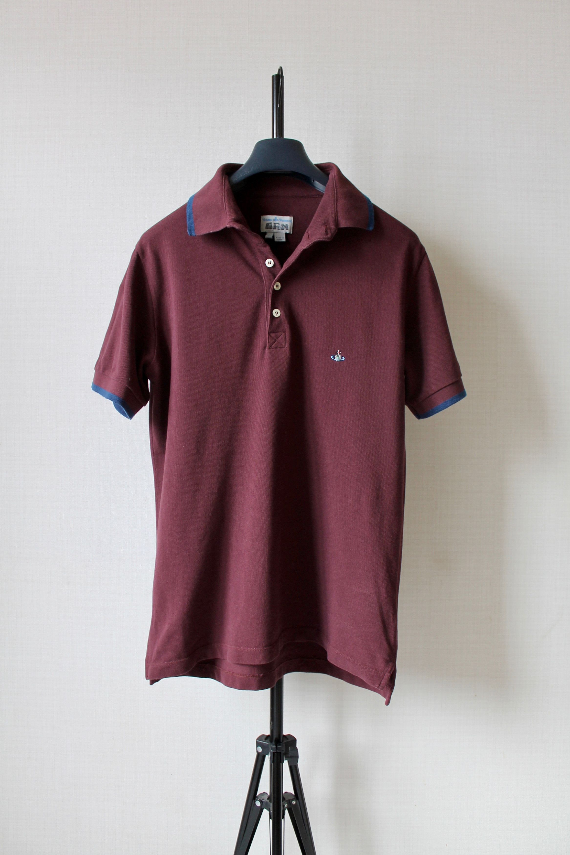 Vivienne Westwood Vivienne Westwood Vintage Polo Shirt Burgundy Size US L / EU 52-54 / 3 - 1 Thumbnail