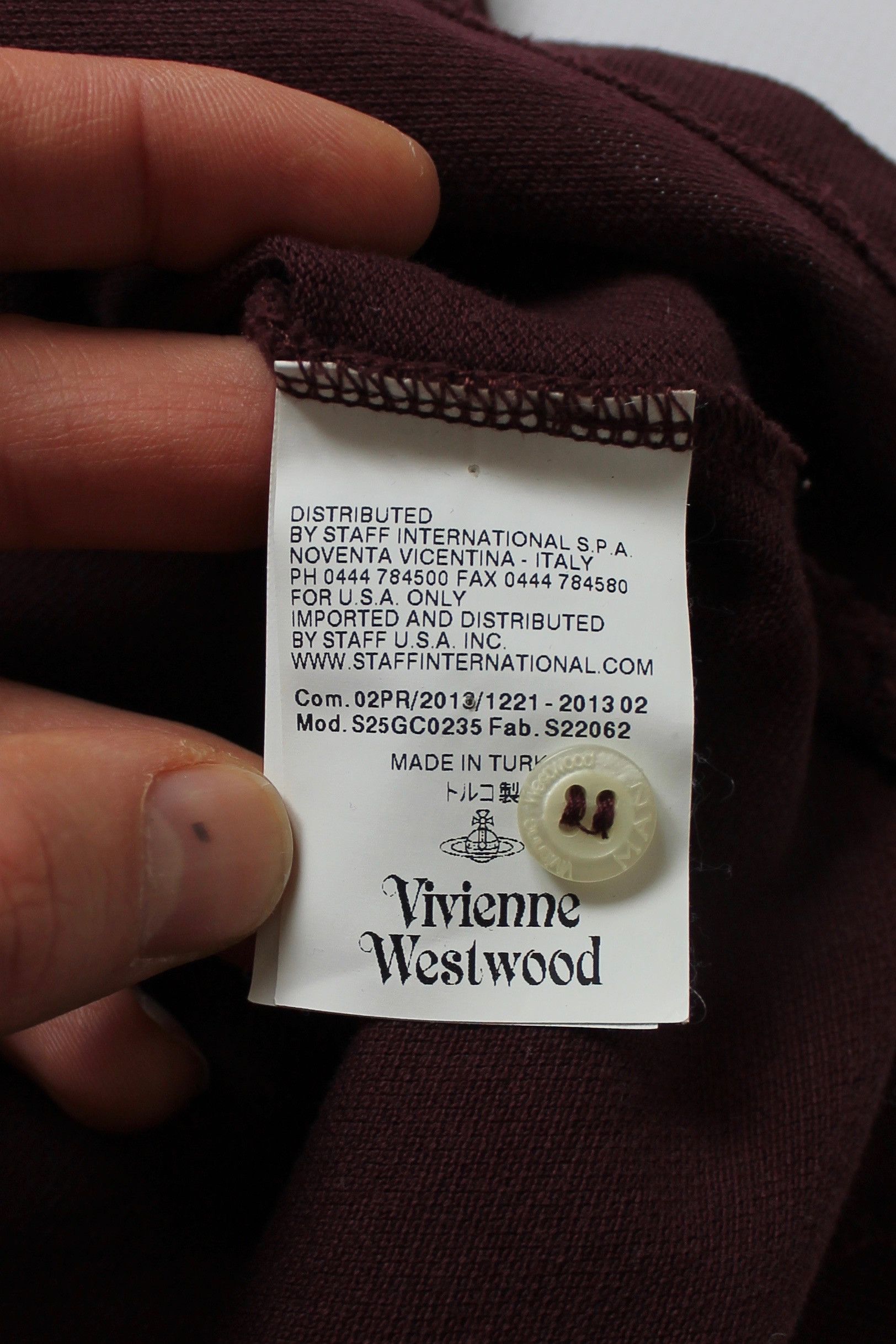 Vivienne Westwood Vivienne Westwood Vintage Polo Shirt Burgundy Size US L / EU 52-54 / 3 - 11 Thumbnail