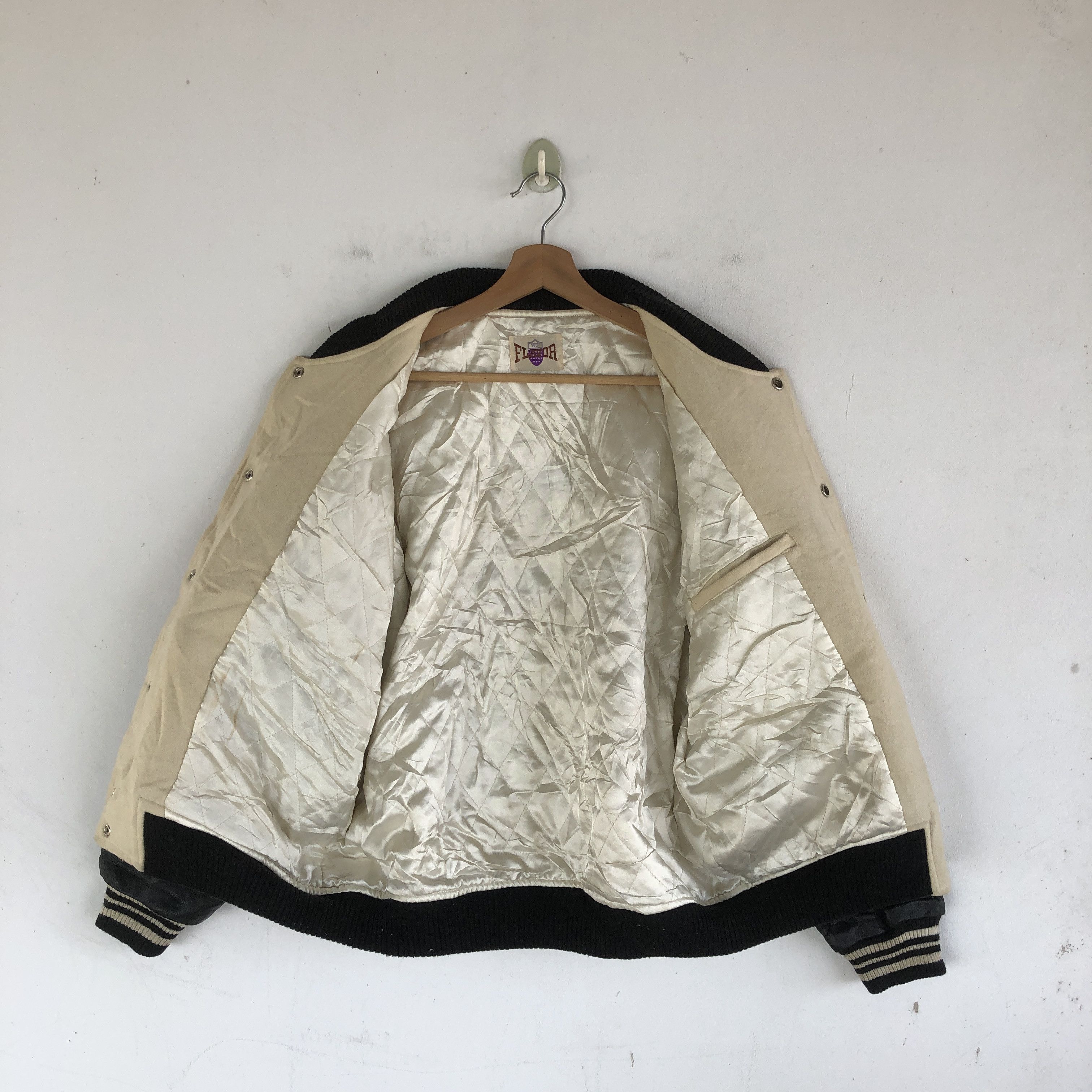 Japanese Brand Flavor Varsity Jackets Letterman Leather Wool Jacket Size US L / EU 52-54 / 3 - 10 Thumbnail
