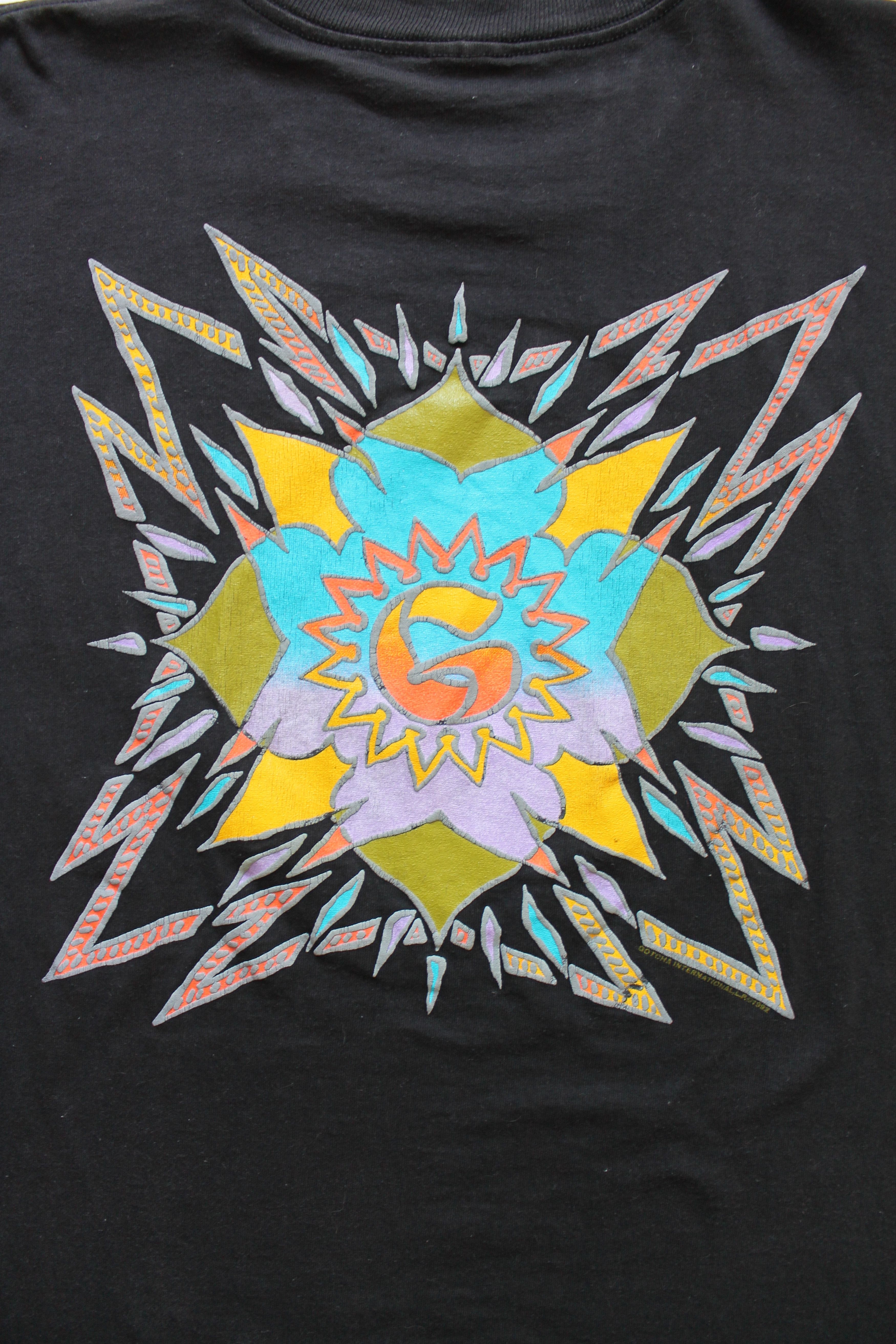 Vintage 1992 Gotcha International Vintage T shirt Sunfaded black Size US L / EU 52-54 / 3 - 14 Thumbnail