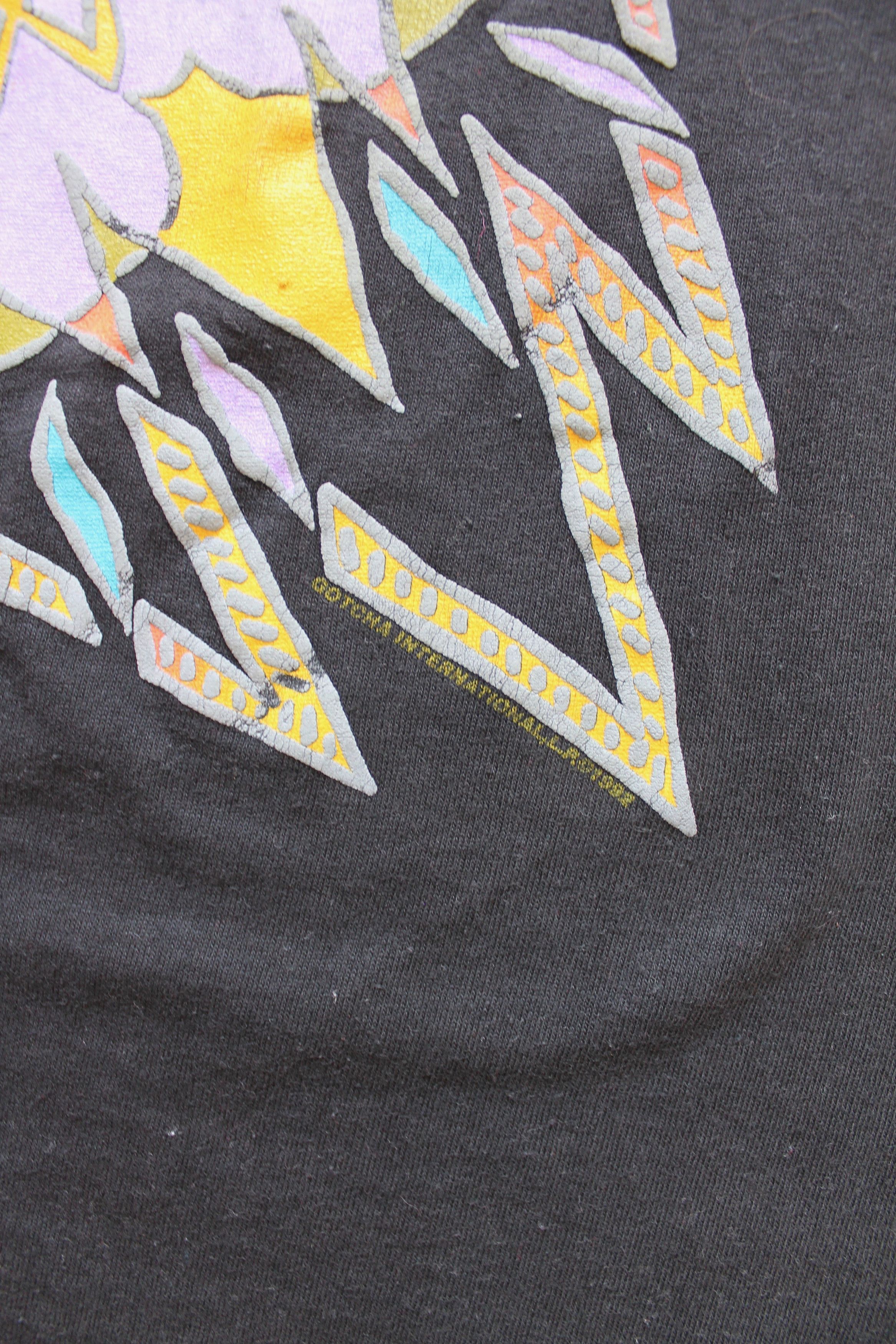 Vintage 1992 Gotcha International Vintage T shirt Sunfaded black Size US L / EU 52-54 / 3 - 13 Thumbnail