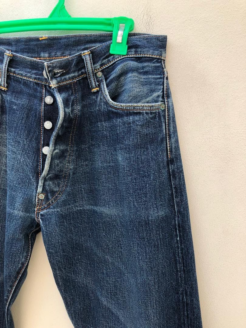Evisu × Vintage Vintage Evisu Flame Painter Cinch Back Selvedge Denim Jeans Size US 32 / EU 48 - 17 Thumbnail