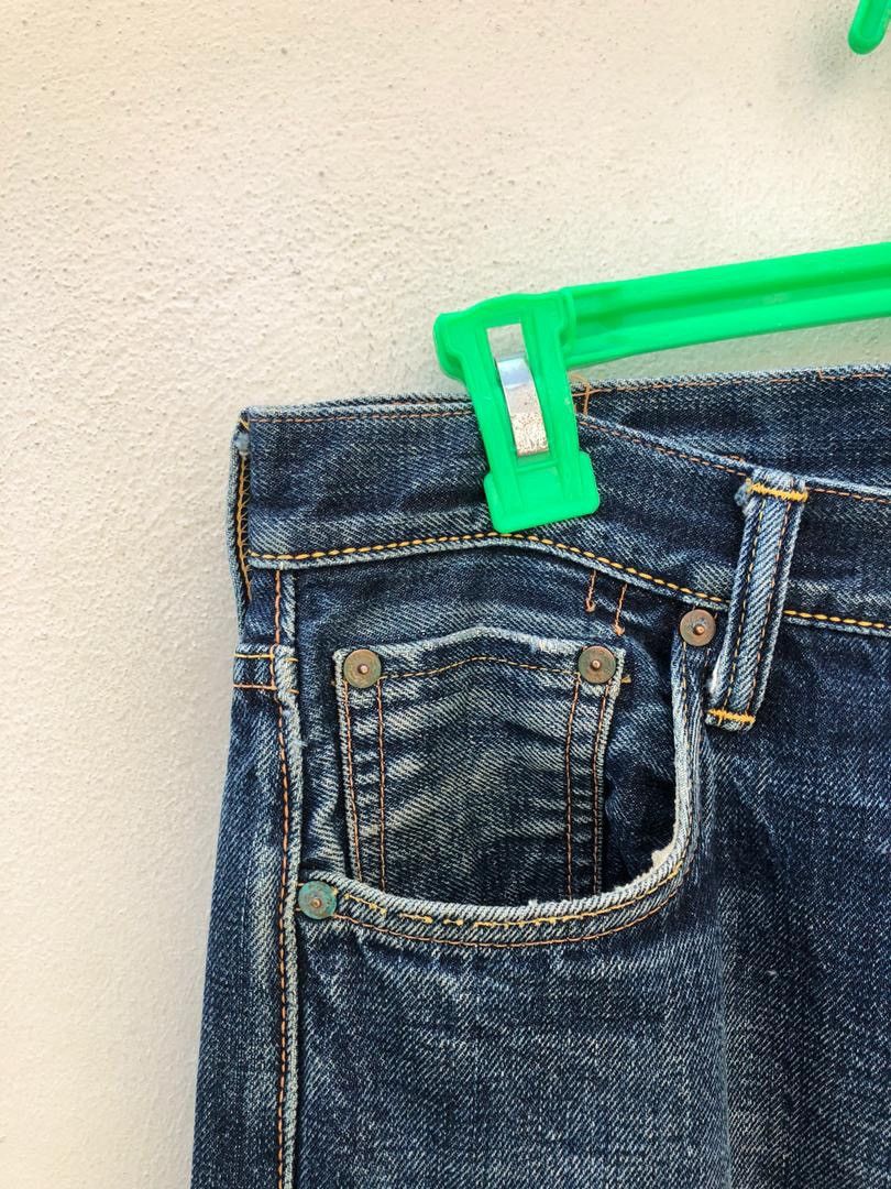Evisu × Vintage Vintage Evisu Flame Painter Cinch Back Selvedge Denim Jeans Size US 32 / EU 48 - 13 Thumbnail
