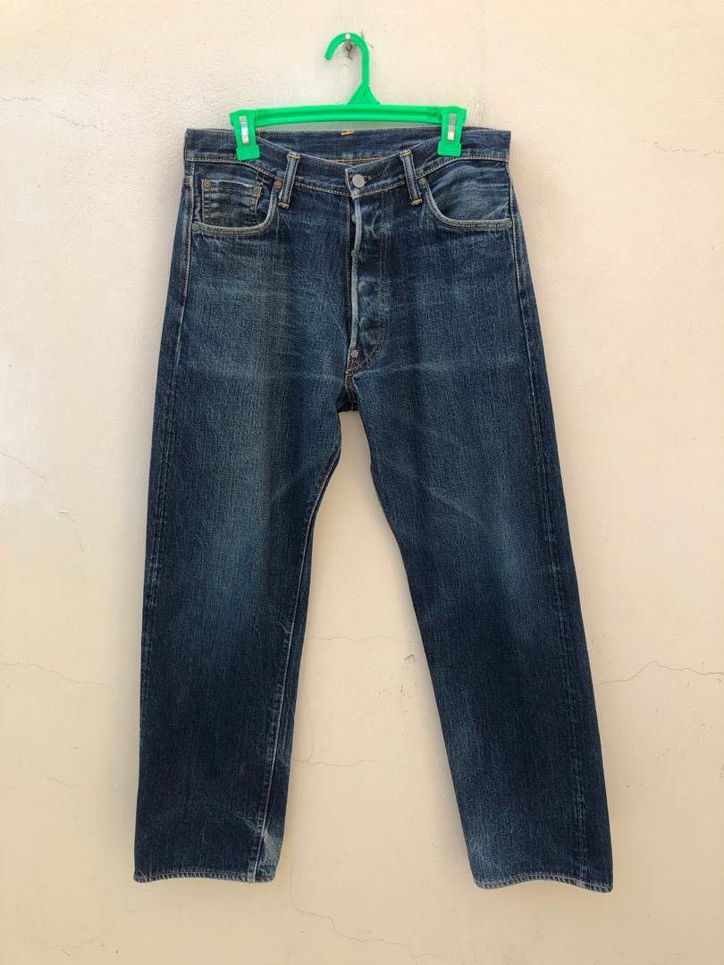 Evisu × Vintage Vintage Evisu Flame Painter Cinch Back Selvedge Denim Jeans Size US 32 / EU 48 - 11 Thumbnail