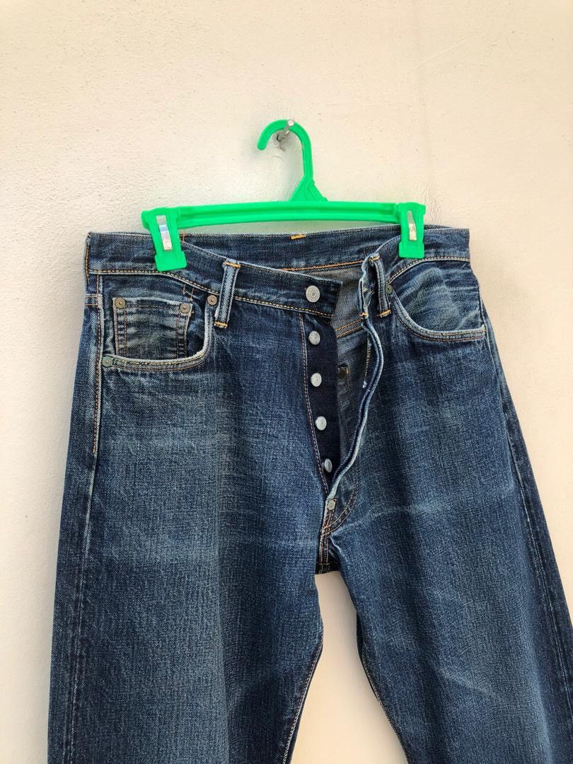 Evisu × Vintage Vintage Evisu Flame Painter Cinch Back Selvedge Denim Jeans Size US 32 / EU 48 - 16 Thumbnail