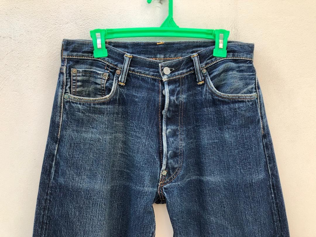 Evisu × Vintage Vintage Evisu Flame Painter Cinch Back Selvedge Denim Jeans Size US 32 / EU 48 - 12 Thumbnail