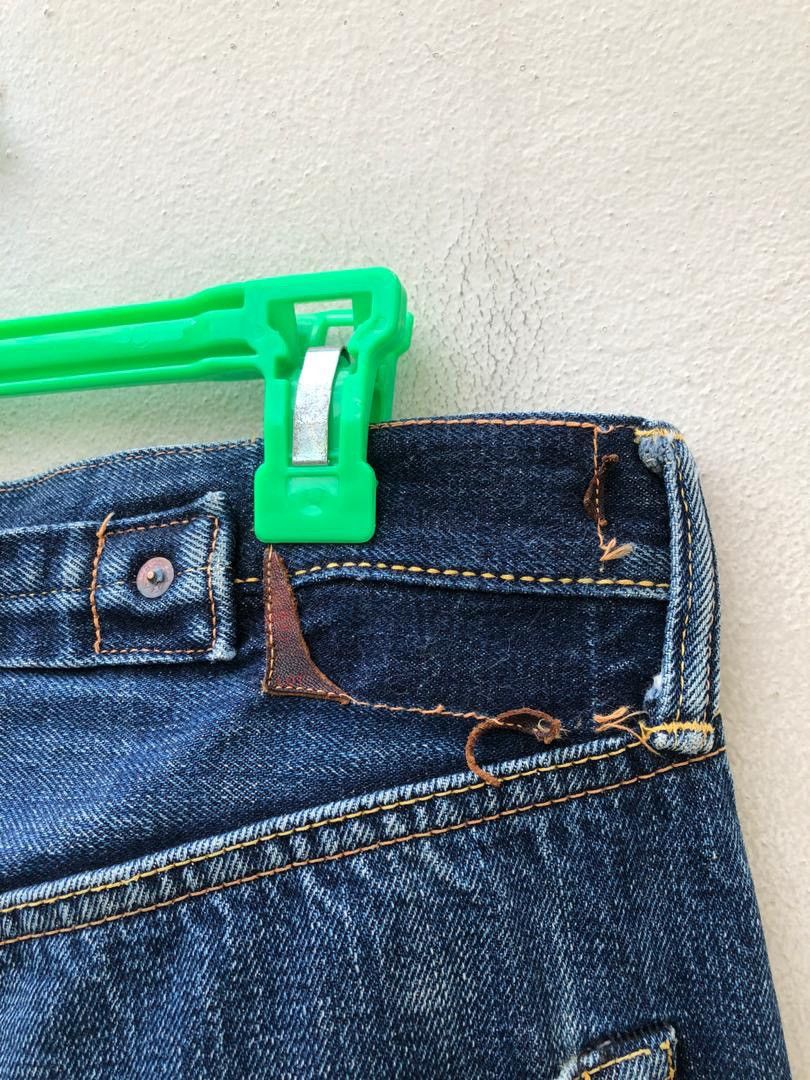 Evisu × Vintage Vintage Evisu Flame Painter Cinch Back Selvedge Denim Jeans Size US 32 / EU 48 - 7 Thumbnail