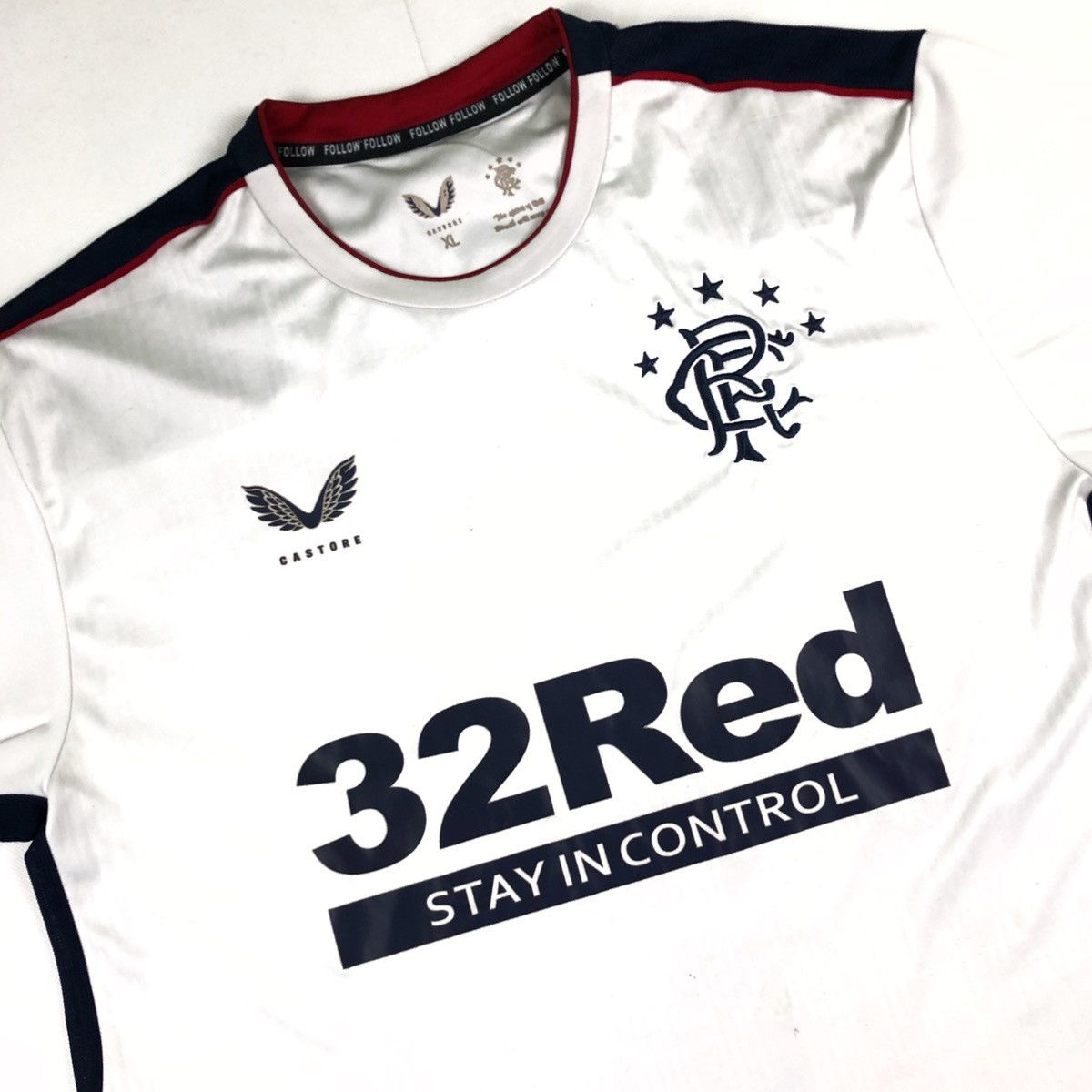Vintage Glasgow rangers vintage soccer jersey t-shirt football 90s Size US XL / EU 56 / 4 - 5 Thumbnail