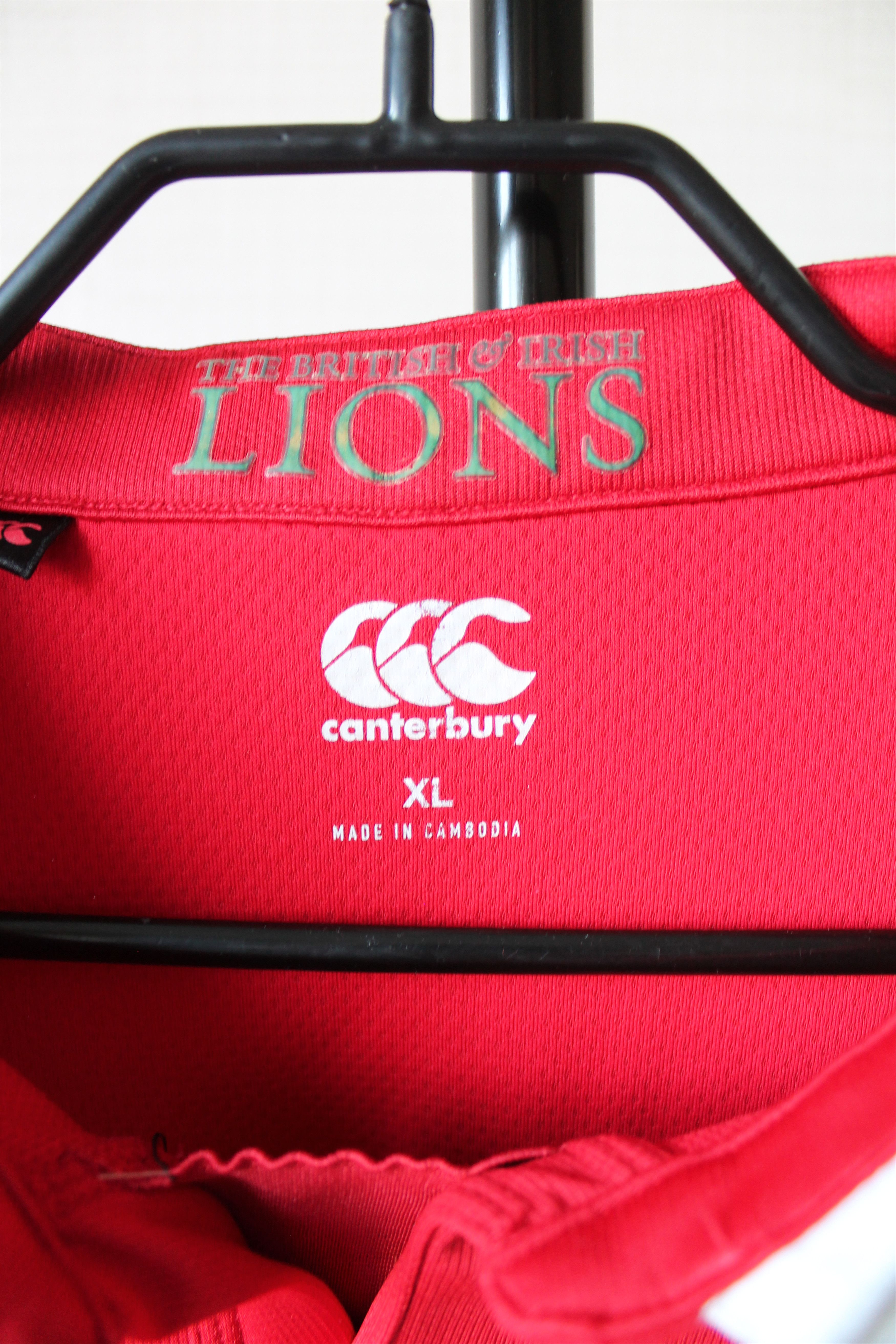 Canterbury of New Zealand 2017 Rugby British & Irish Lions VapoShield jersey Size US XL / EU 56 / 4 - 7 Thumbnail