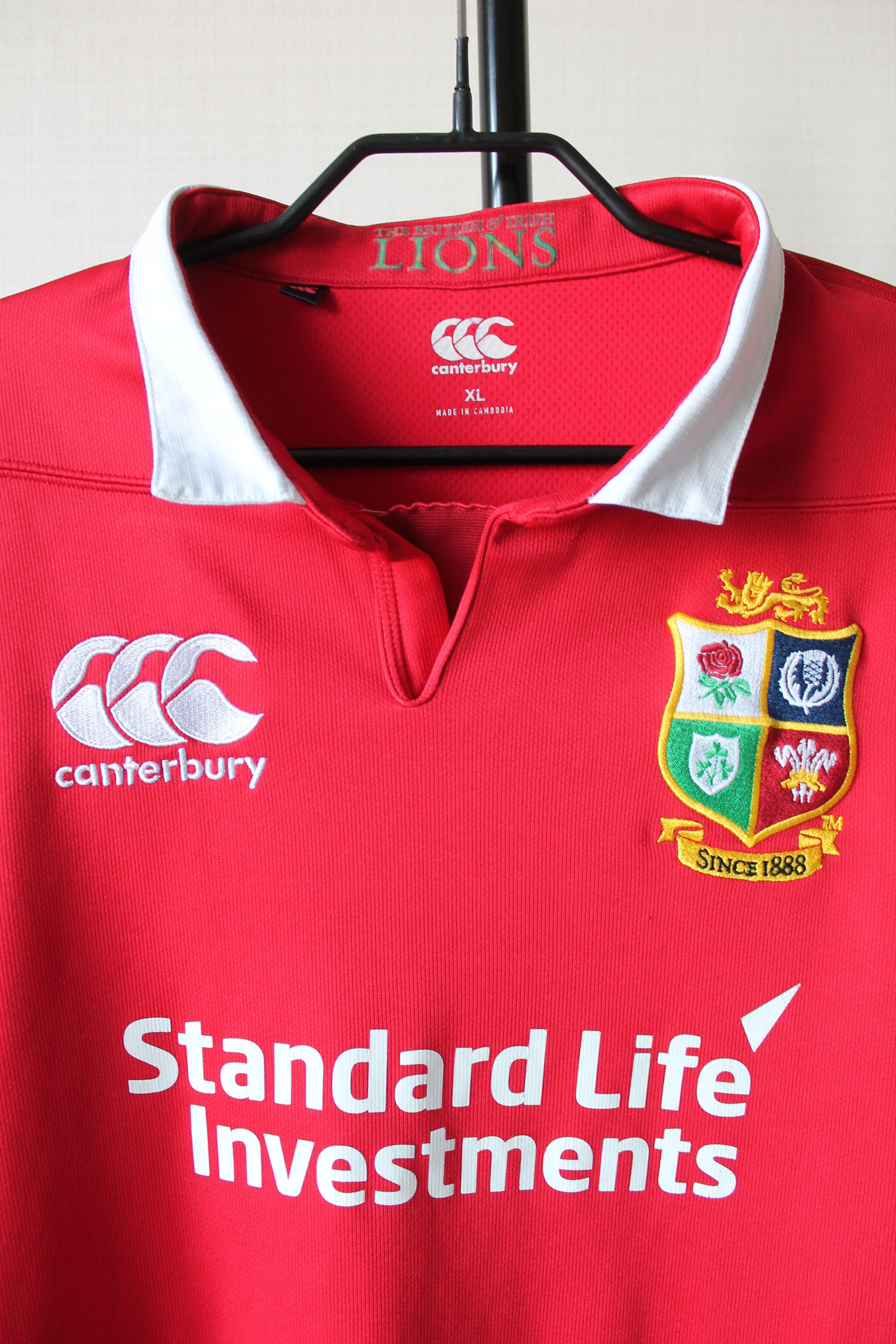 Canterbury of New Zealand 2017 Rugby British & Irish Lions VapoShield jersey Size US XL / EU 56 / 4 - 4 Thumbnail