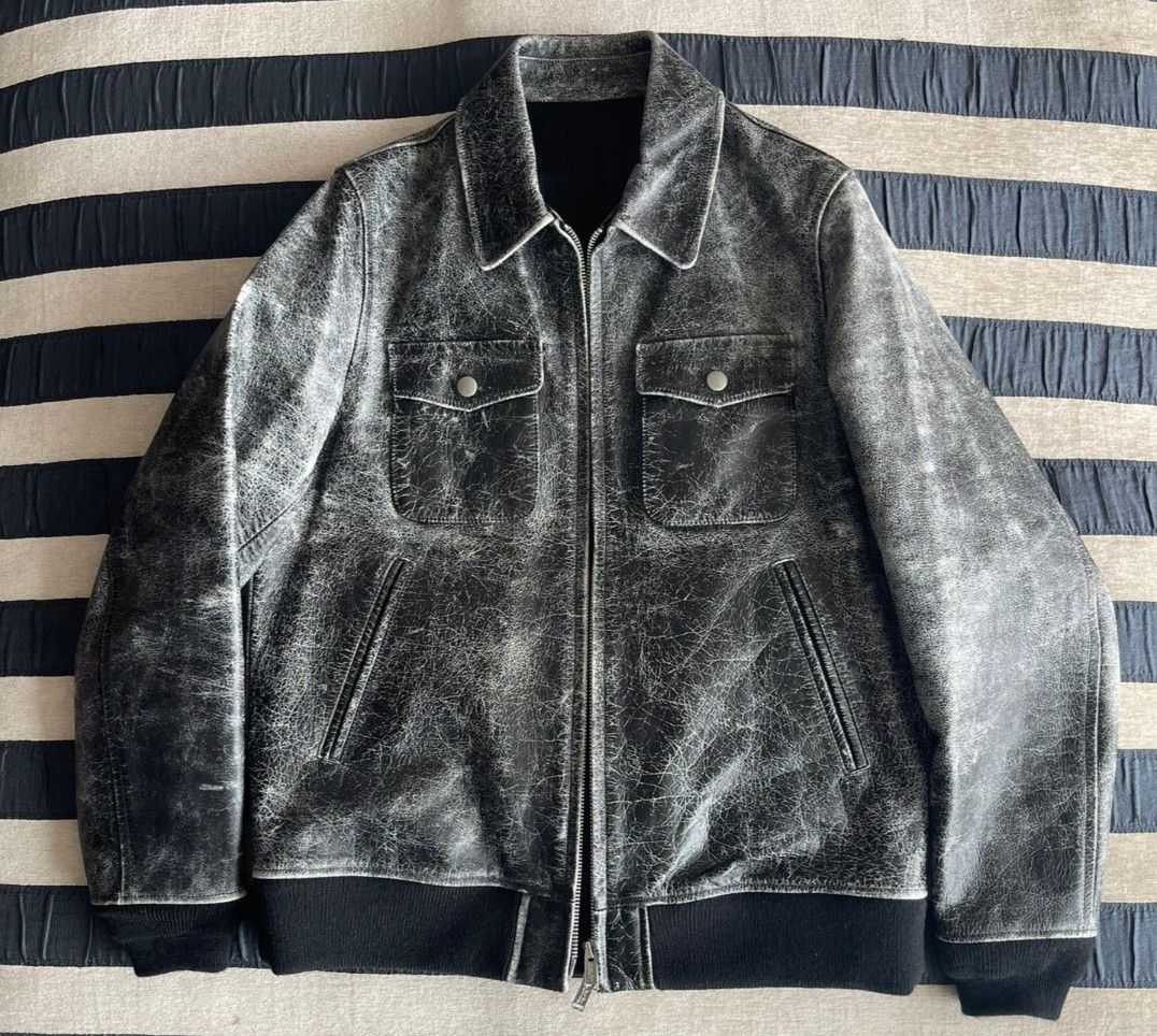 Undercover Under Cover Poplin Black Leather Jacket Size US S / EU 44-46 / 1 - 1 Thumbnail
