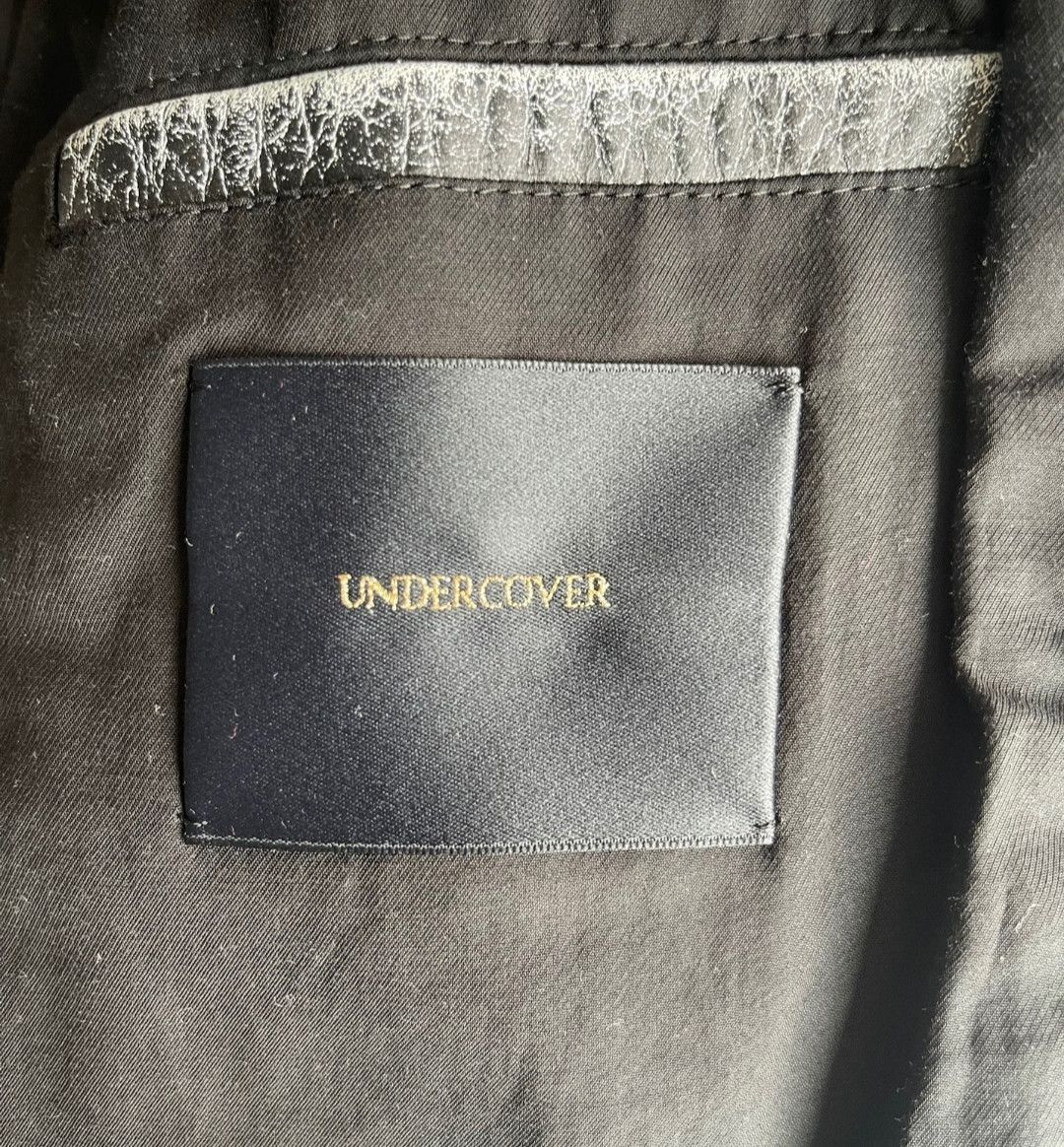Undercover Under Cover Poplin Black Leather Jacket Size US S / EU 44-46 / 1 - 3 Thumbnail