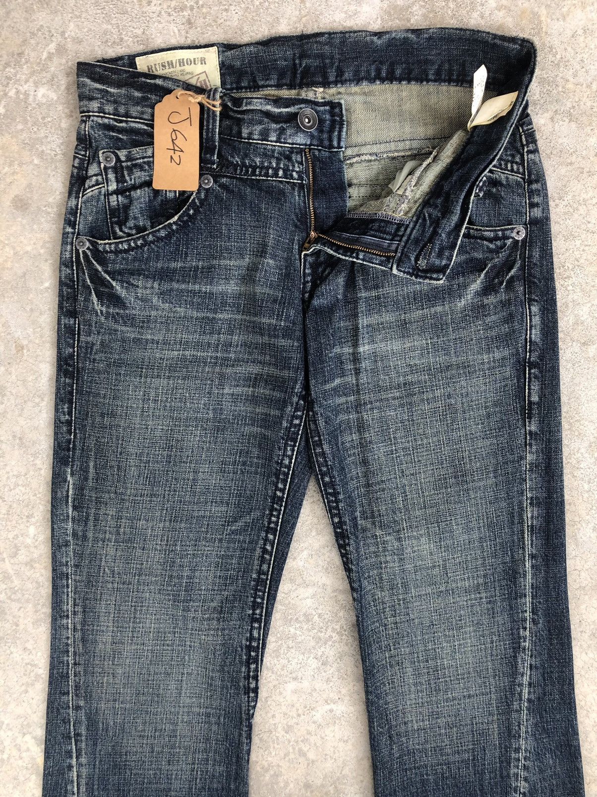 If Six Was Nine Y2k Rush hour Flared Jeans Distressed Size US 33 - 3 Thumbnail