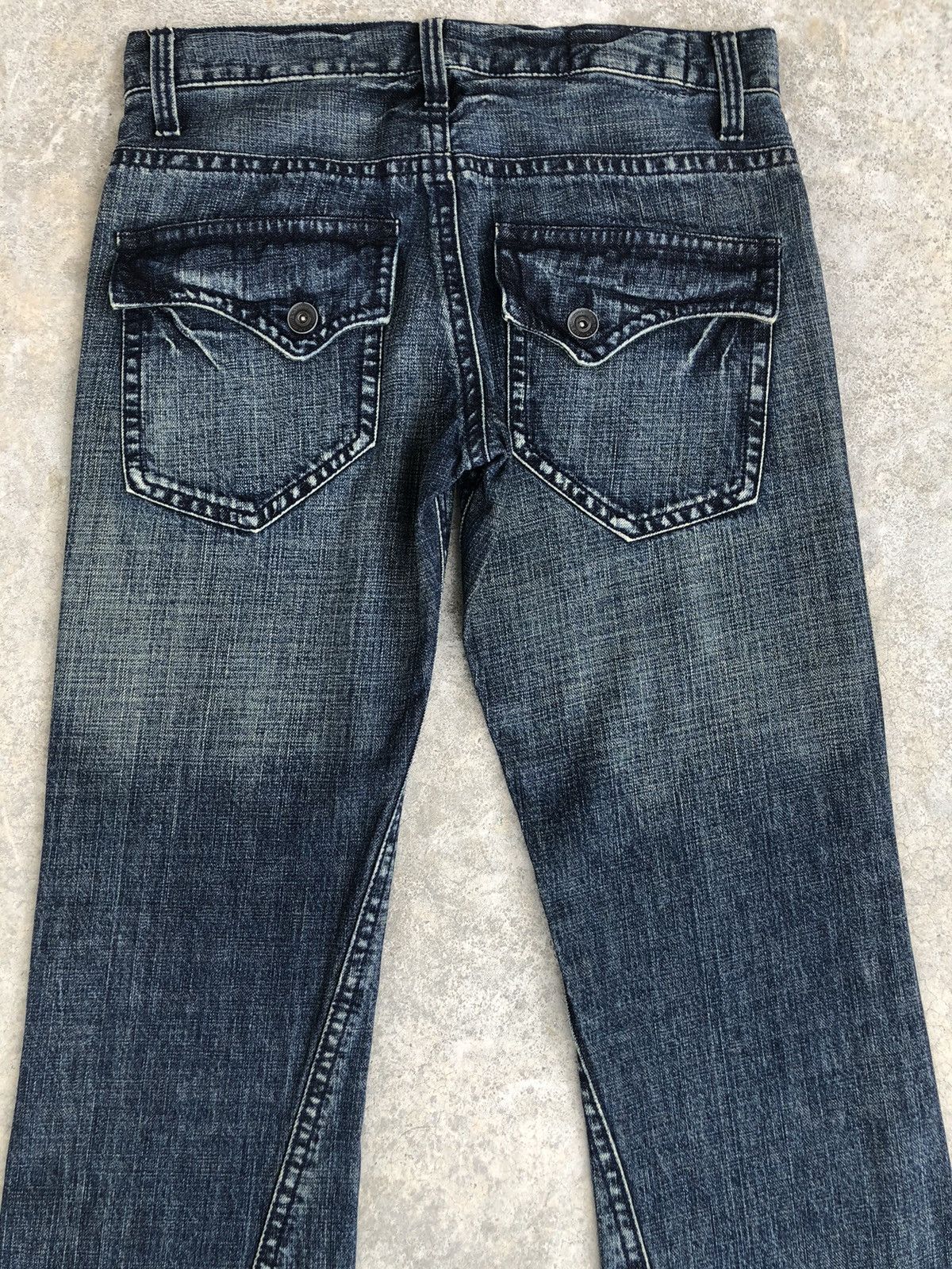 If Six Was Nine Y2k Rush hour Flared Jeans Distressed Size US 33 - 8 Thumbnail