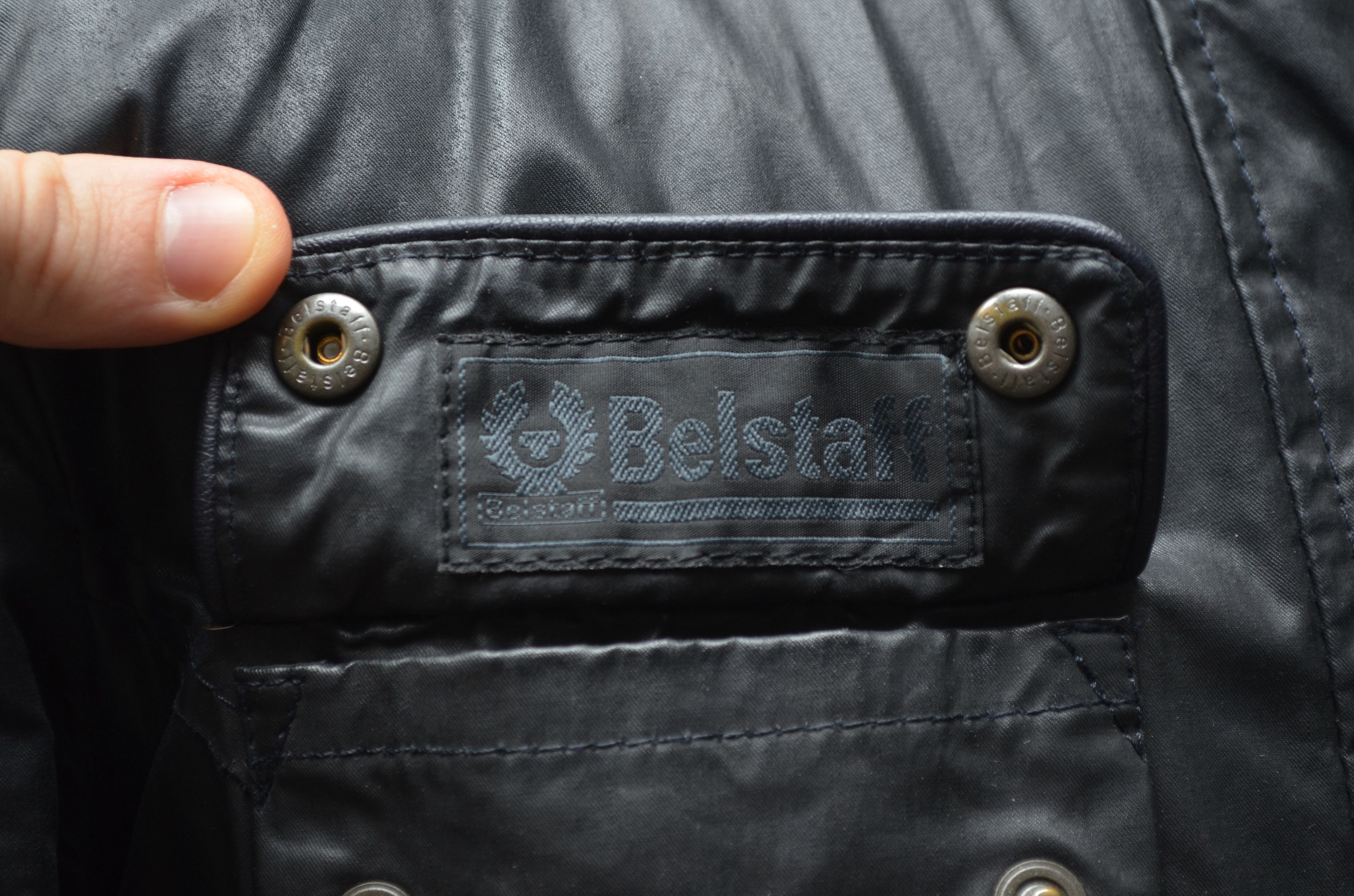 Belstaff Belstaff Womens Black Belted Cotton Polyurethane Jacket Size L / US 10 / IT 46 - 19 Thumbnail