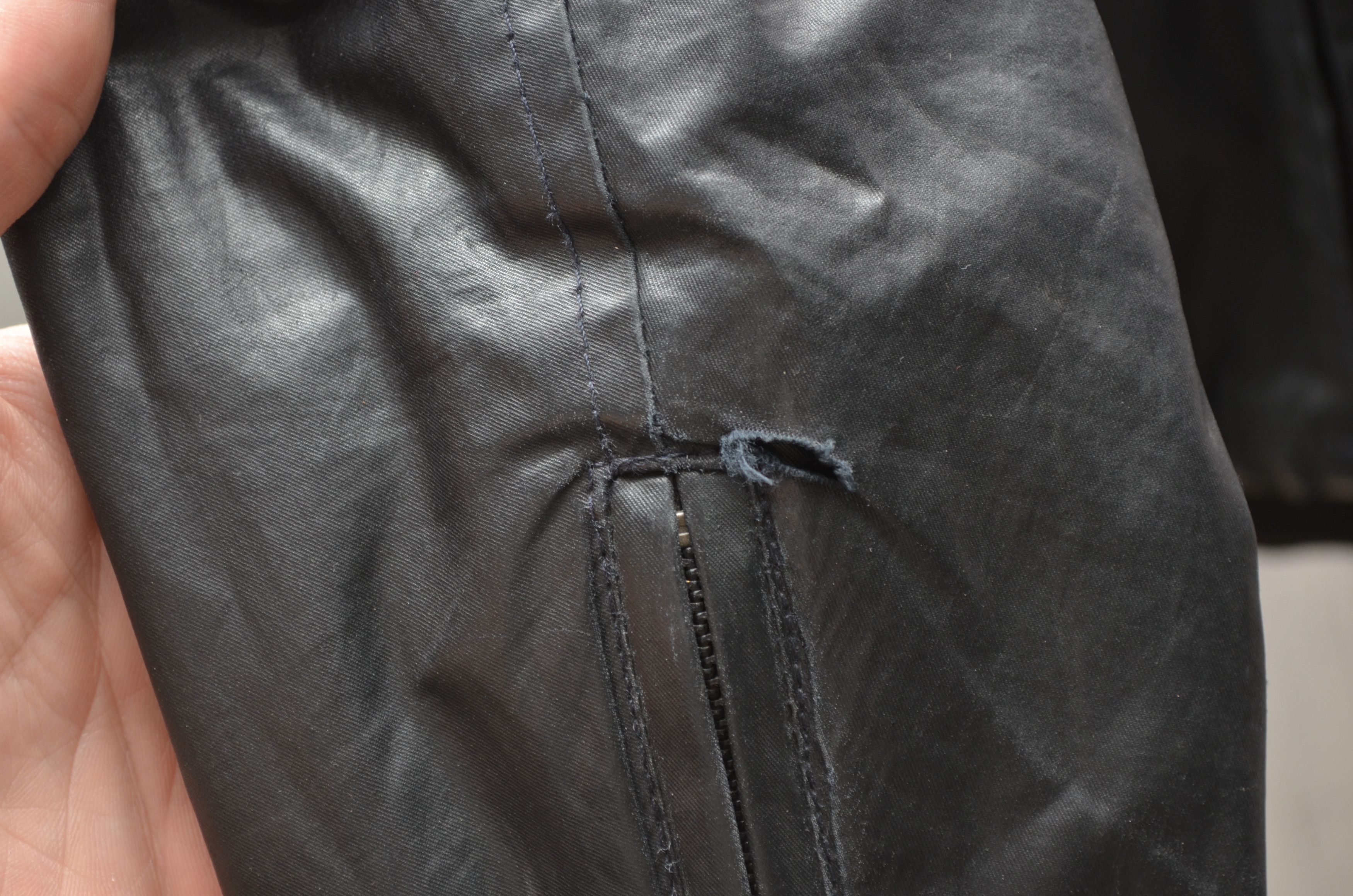 Belstaff Belstaff Womens Black Belted Cotton Polyurethane Jacket Size L / US 10 / IT 46 - 9 Thumbnail