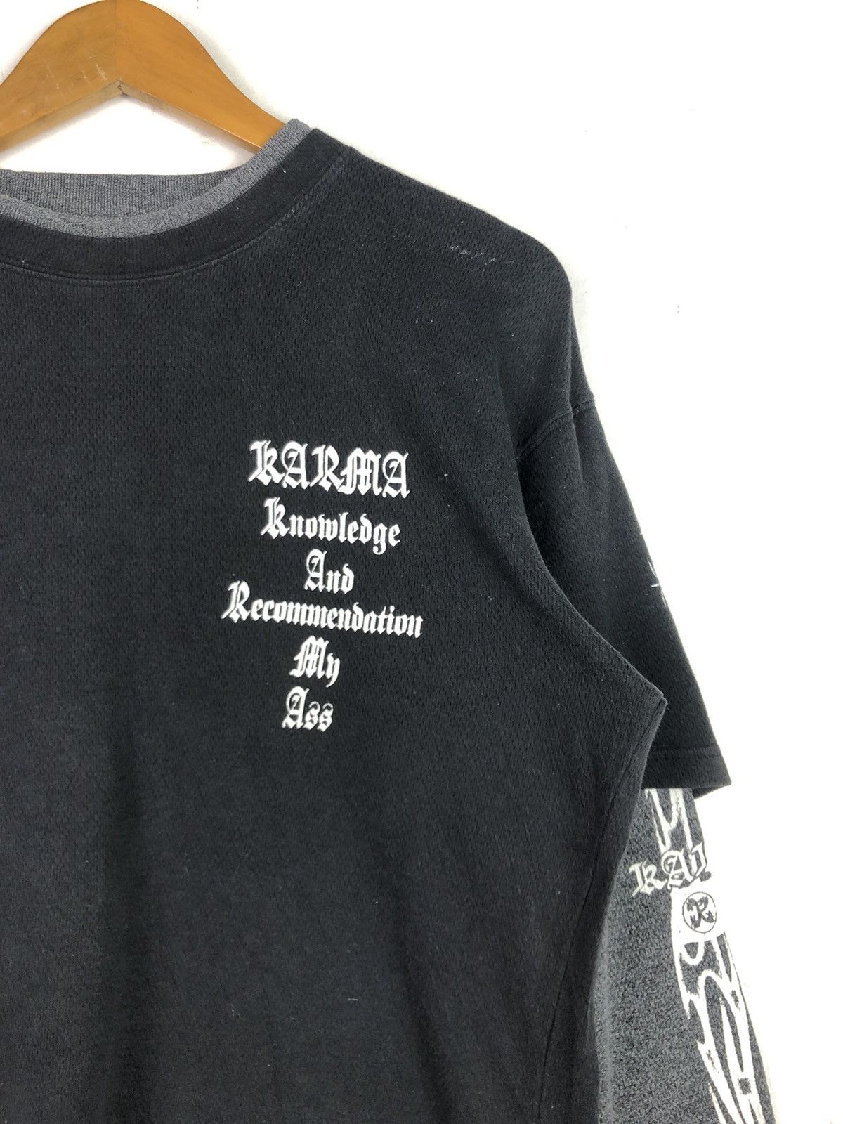 Japanese Brand Vintage Karma Mantra Sweatshirt Size US M / EU 48-50 / 2 - 4 Thumbnail