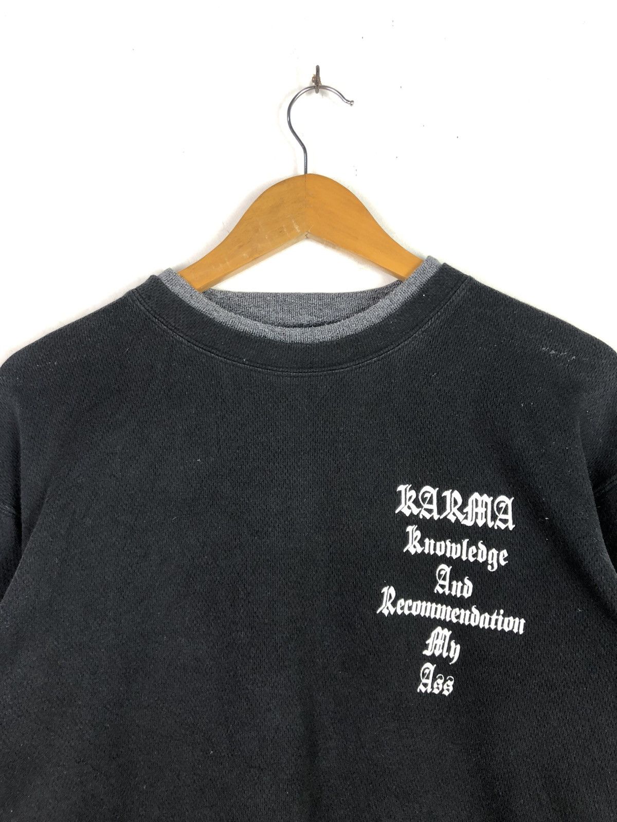 Japanese Brand Vintage Karma Mantra Sweatshirt Size US M / EU 48-50 / 2 - 3 Thumbnail