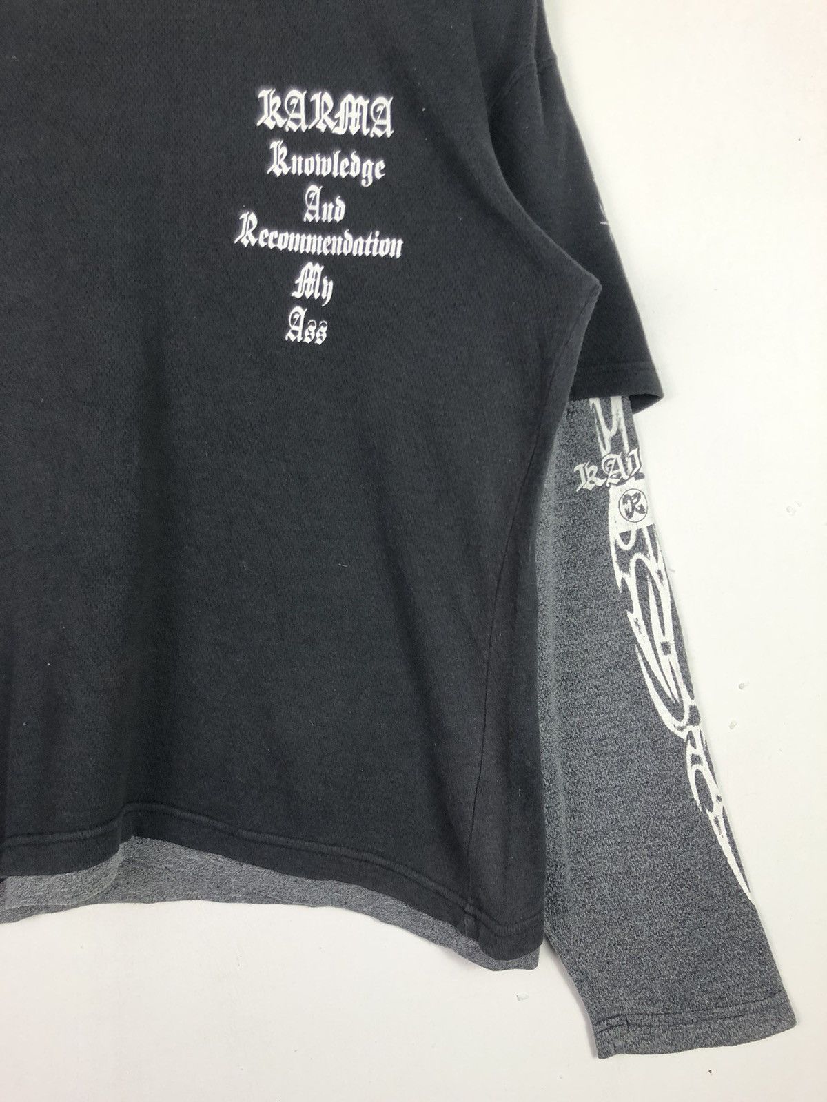 Japanese Brand Vintage Karma Mantra Sweatshirt Size US M / EU 48-50 / 2 - 5 Thumbnail