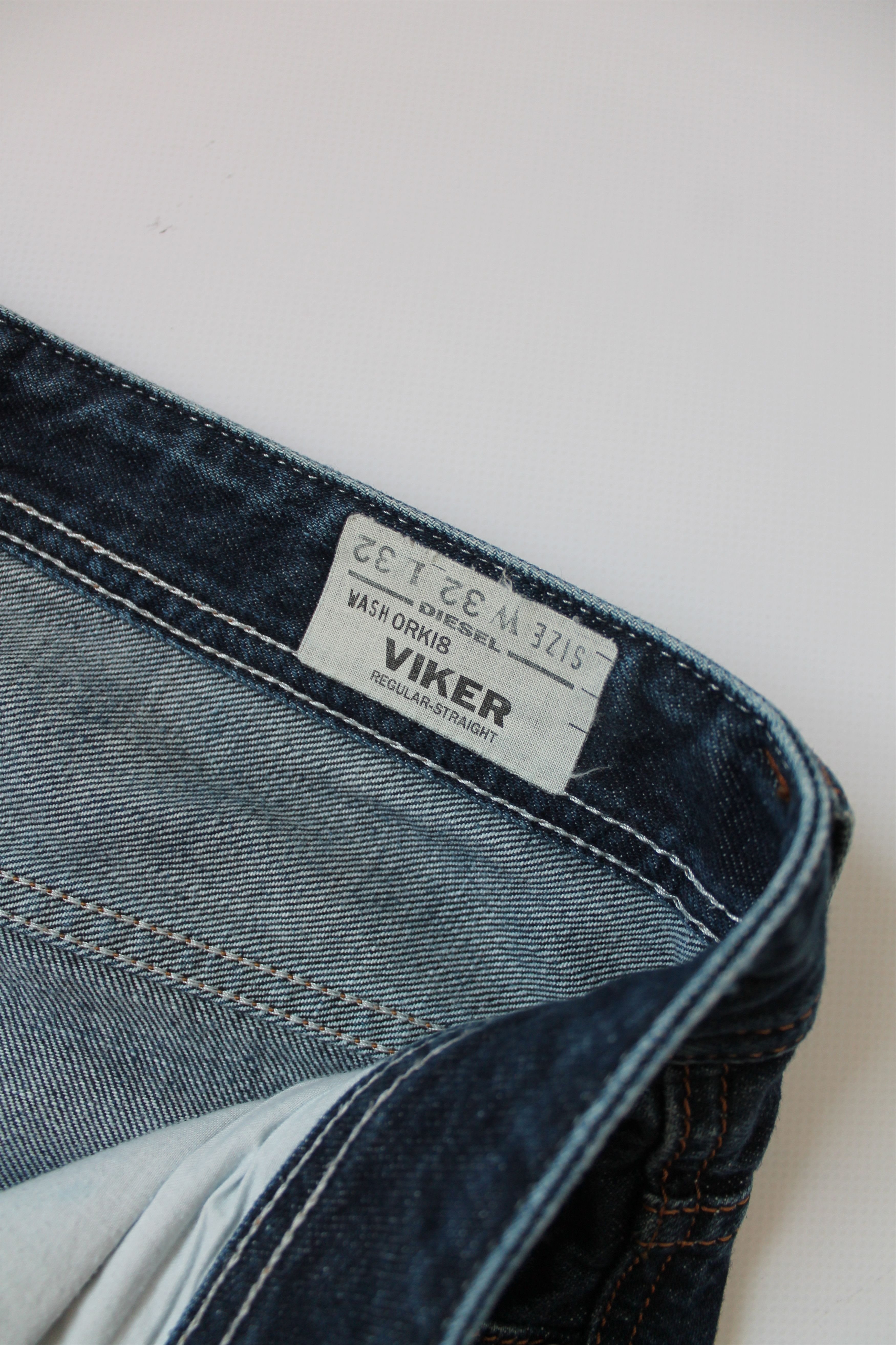 Diesel Diesel Viker Regular Straight Distressed Denim Pants Blue Size US 34 / EU 50 - 6 Thumbnail