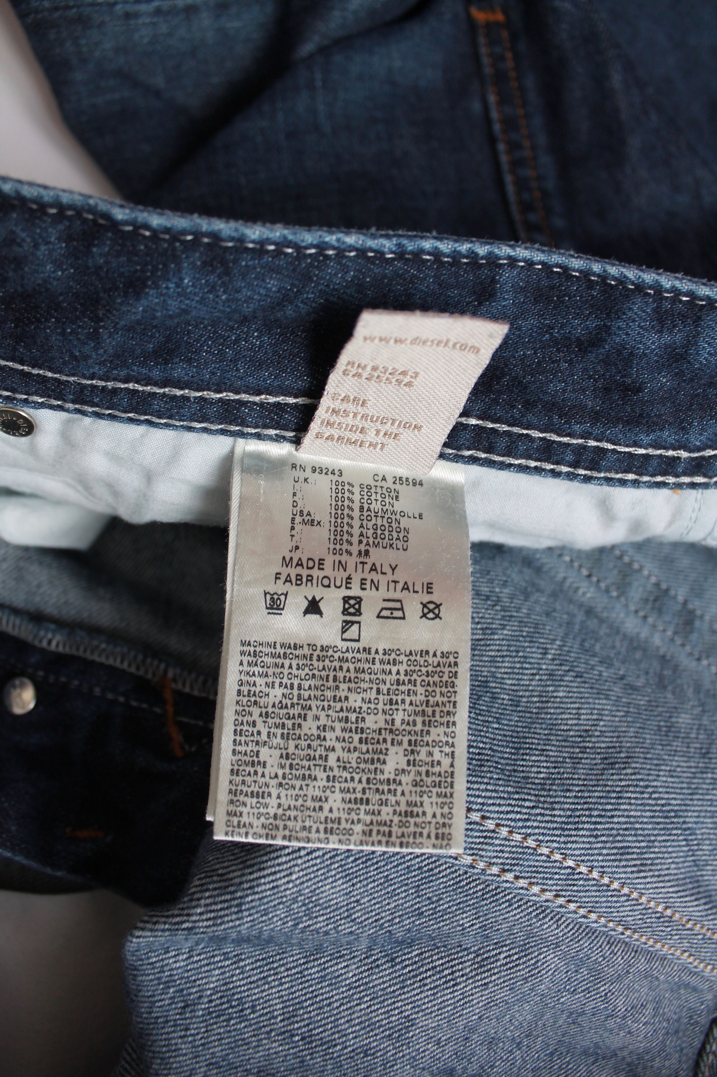 Diesel Diesel Viker Regular Straight Distressed Denim Pants Blue Size US 34 / EU 50 - 11 Thumbnail