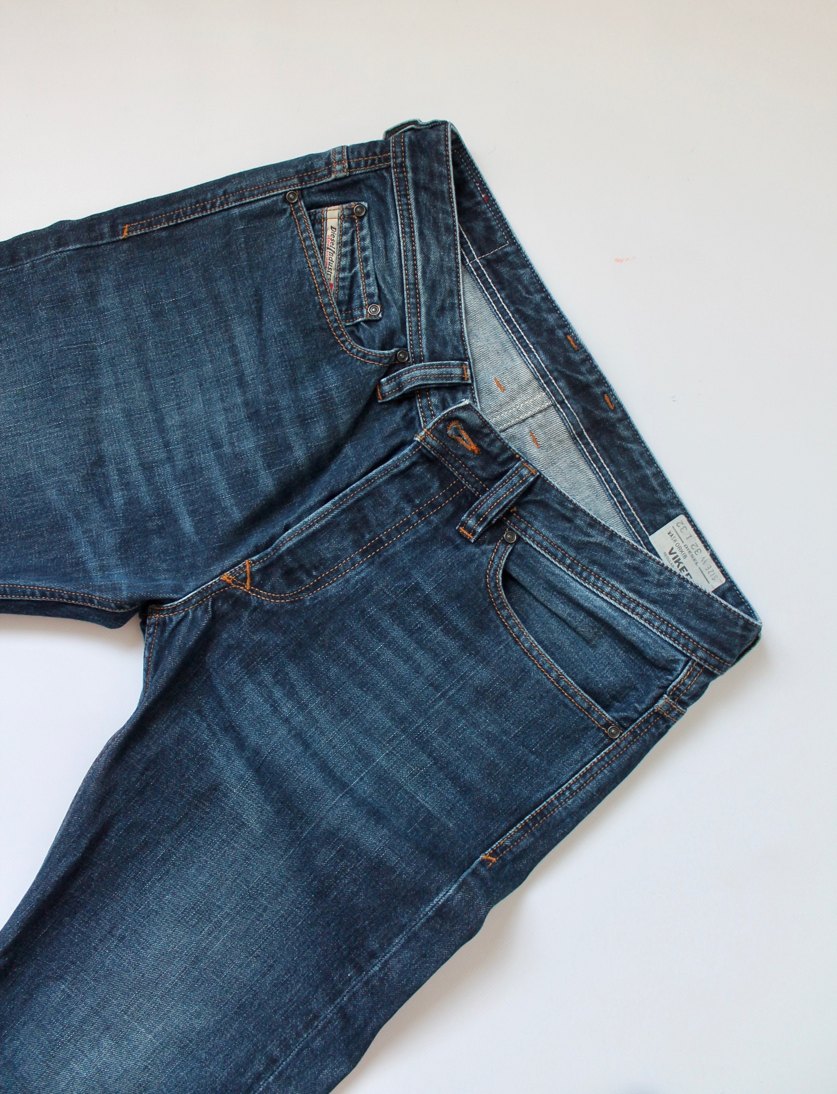 Diesel Diesel Viker Regular Straight Distressed Denim Pants Blue Size US 34 / EU 50 - 4 Thumbnail