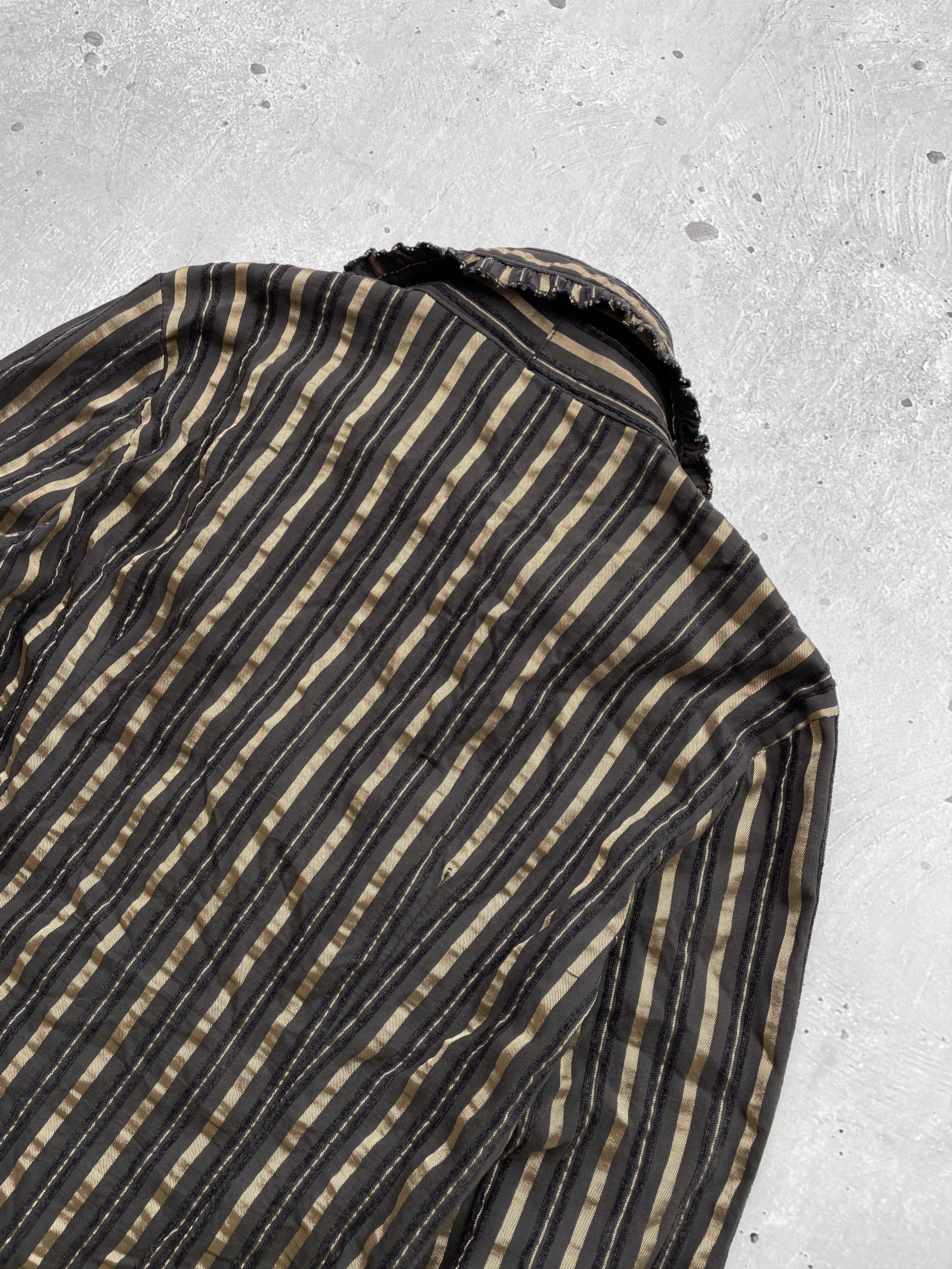 Japanese Brand Vintage Striped Blouse Size S / US 4 / IT 40 - 5 Thumbnail