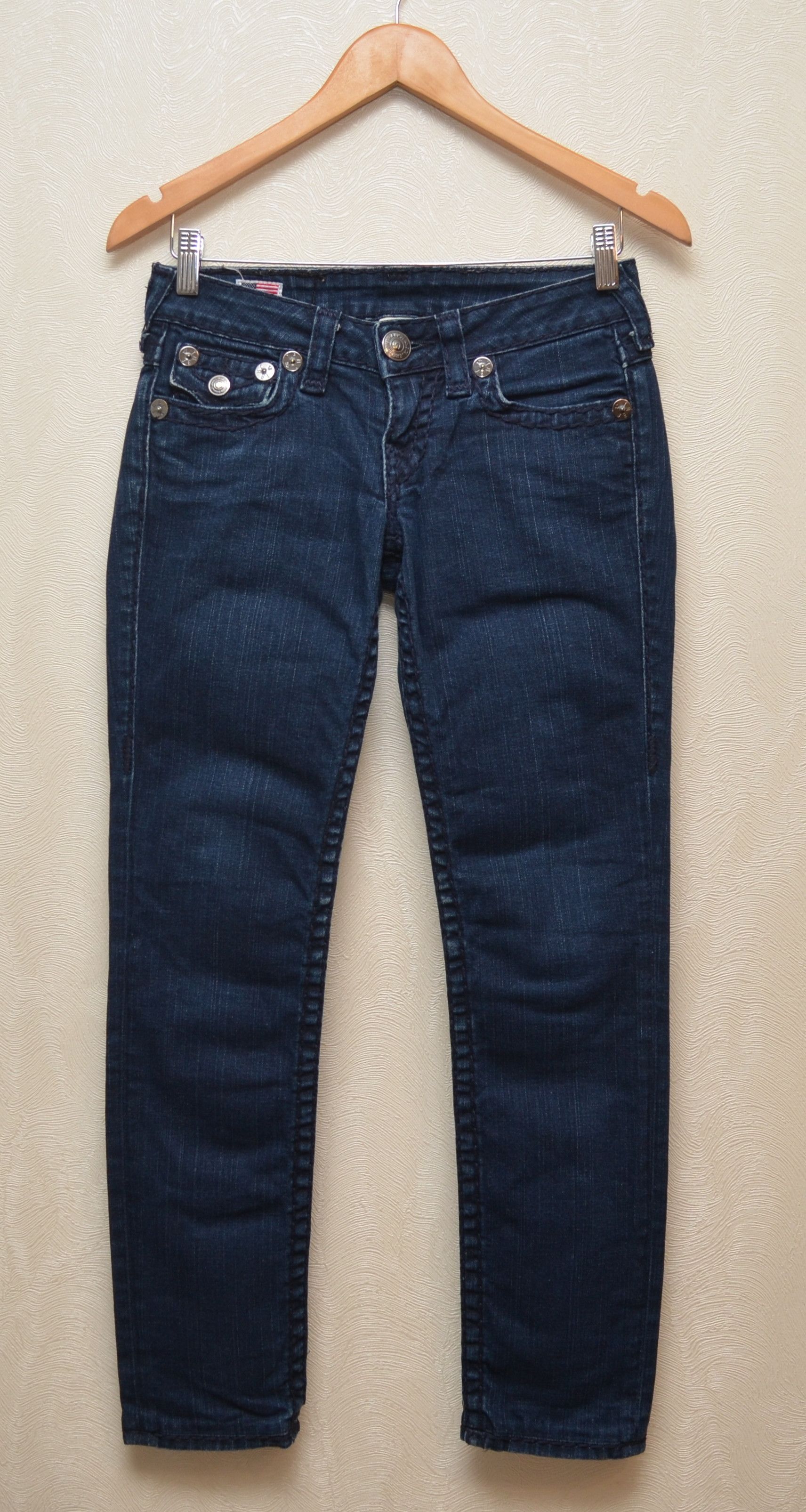 True Religion × Vintage True Religion y2k Julie Super T Skinny Jeans Sz W25 L28 Size 25" / US 0 / IT 36 - 2 Thumbnail