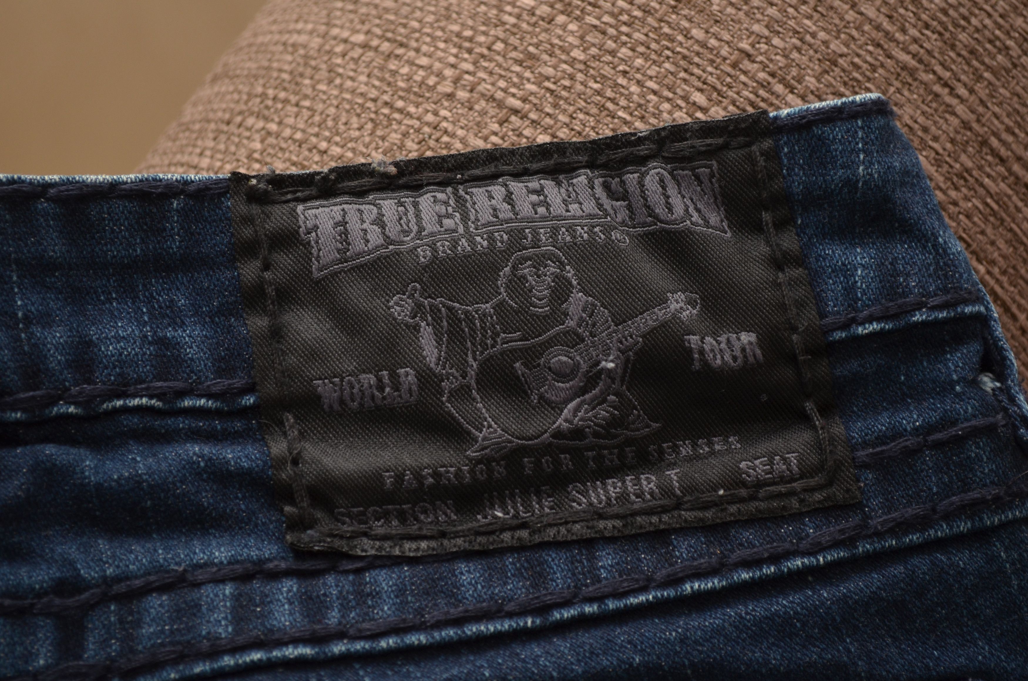 True Religion × Vintage True Religion y2k Julie Super T Skinny Jeans Sz W25 L28 Size 25" / US 0 / IT 36 - 8 Thumbnail