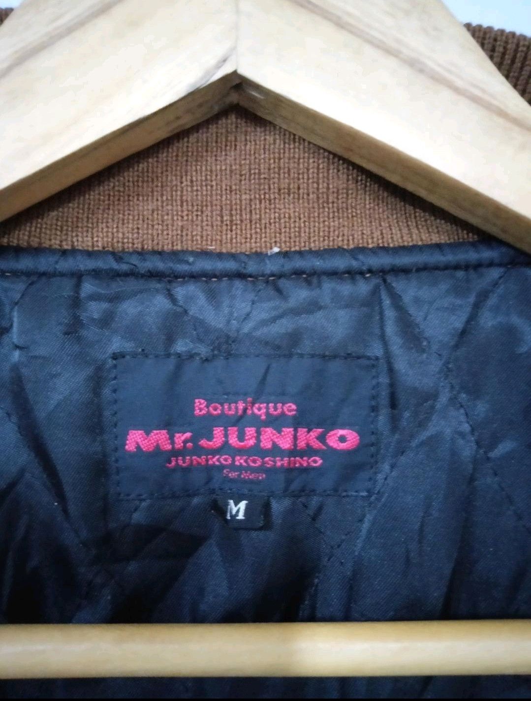 Japanese Brand MR JUNKO KOSHINO VARSITY JACKET WOOL LEATHER Size US M / EU 48-50 / 2 - 7 Thumbnail