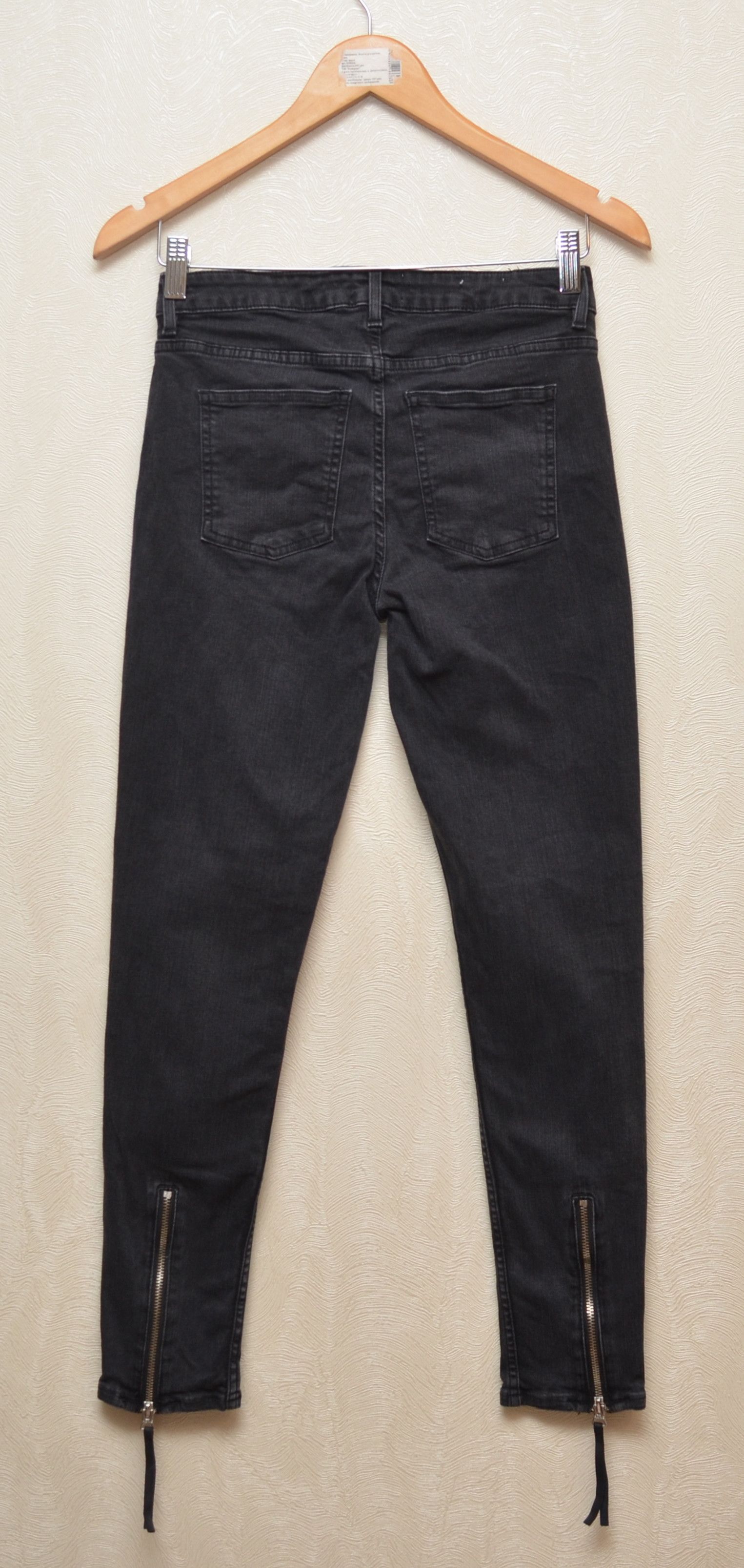 Acne Studios ACNE STUDIOS Skin 5 Pistol Black Size 29/32 Denim Jeans Size 29" - 6 Thumbnail