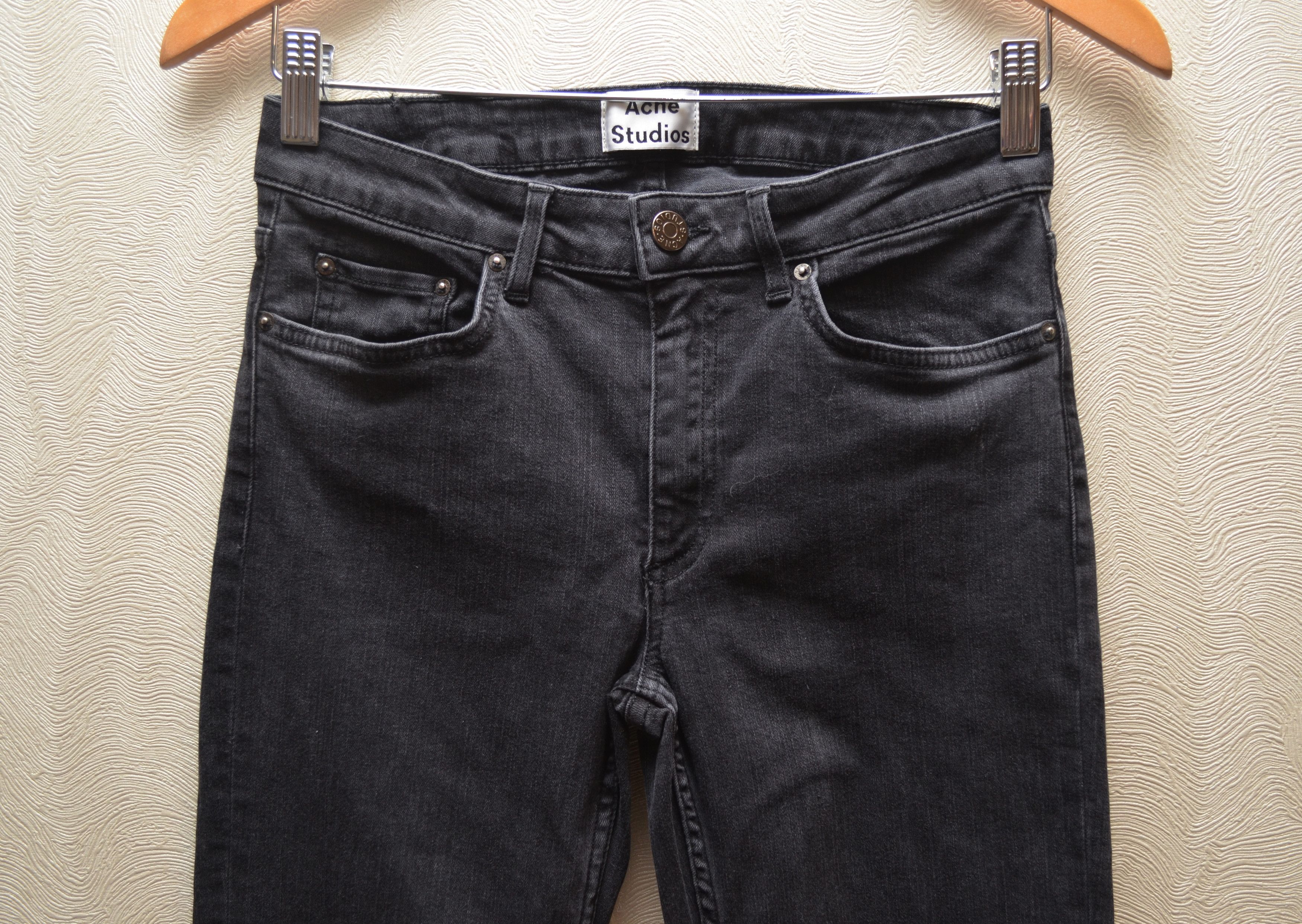 Acne Studios ACNE STUDIOS Skin 5 Pistol Black Size 29/32 Denim Jeans Size 29" - 2 Thumbnail