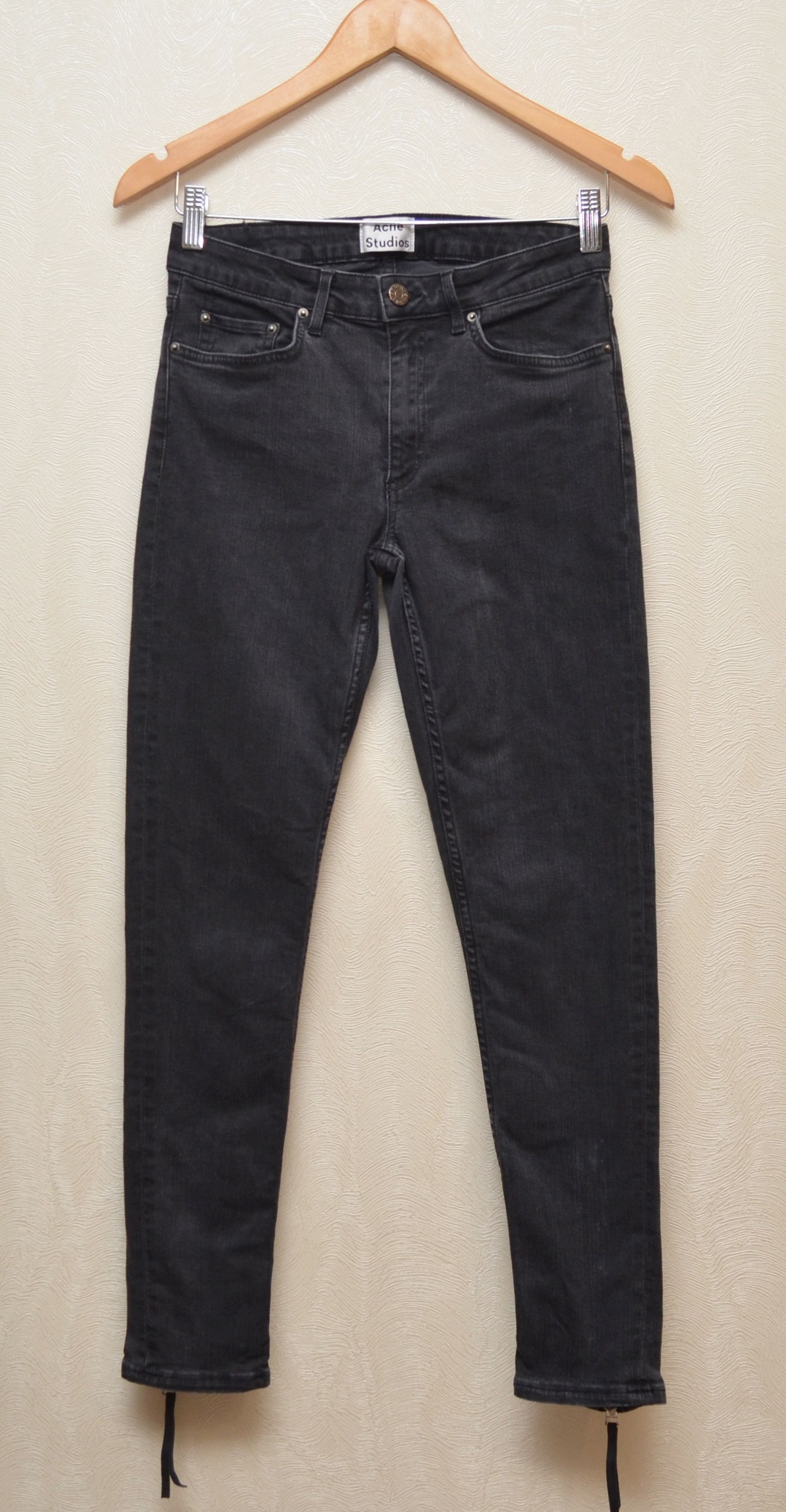 Acne Studios ACNE STUDIOS Skin 5 Pistol Black Size 29/32 Denim Jeans Size 29" - 1 Thumbnail