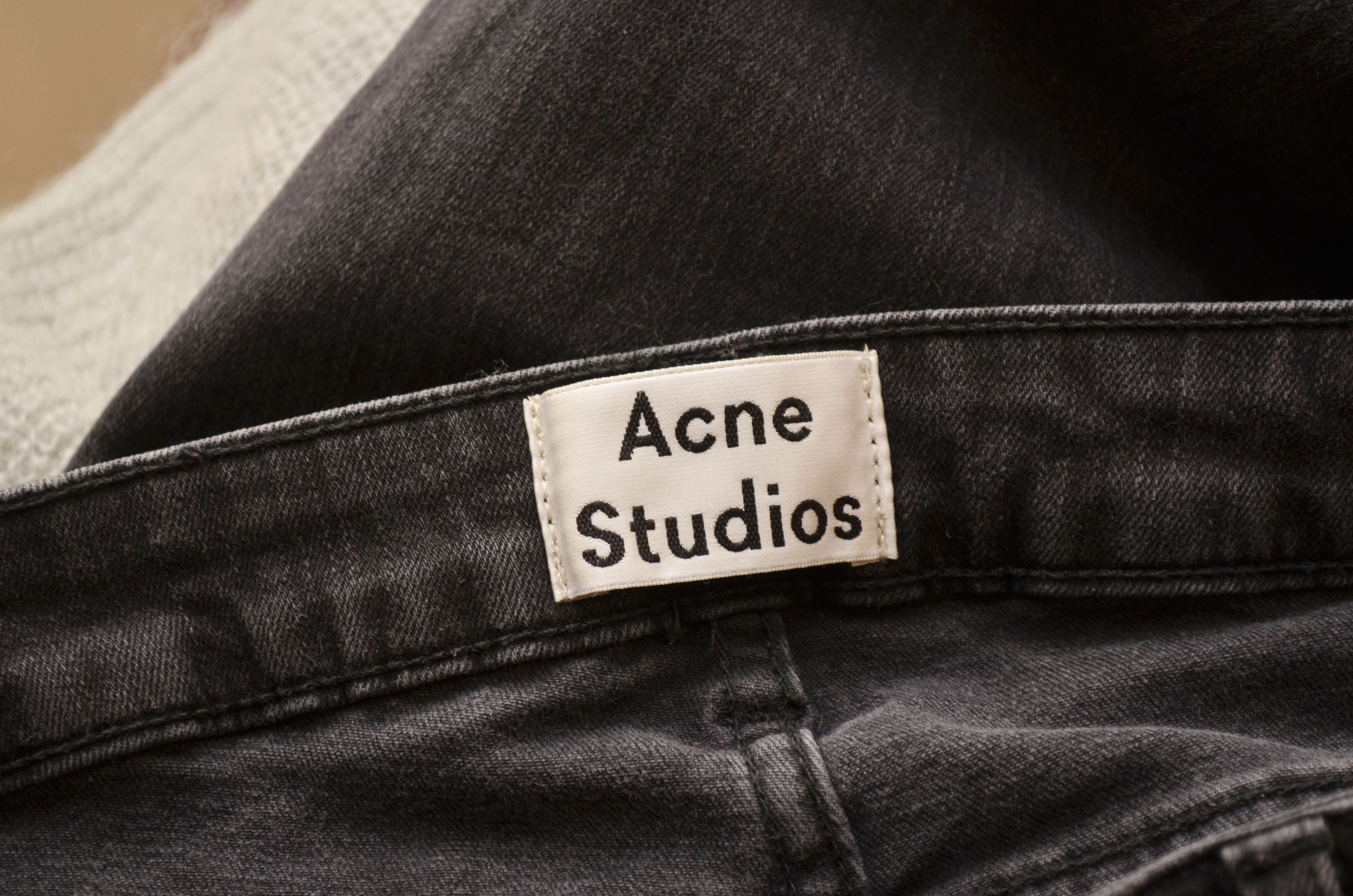 Acne Studios ACNE STUDIOS Skin 5 Pistol Black Size 29/32 Denim Jeans Size 29" - 10 Thumbnail