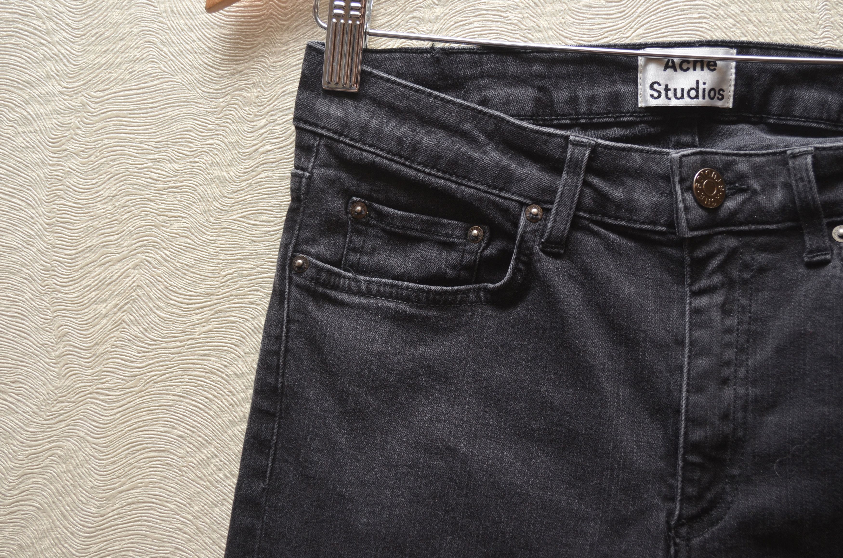 Acne Studios ACNE STUDIOS Skin 5 Pistol Black Size 29/32 Denim Jeans Size 29" - 3 Thumbnail