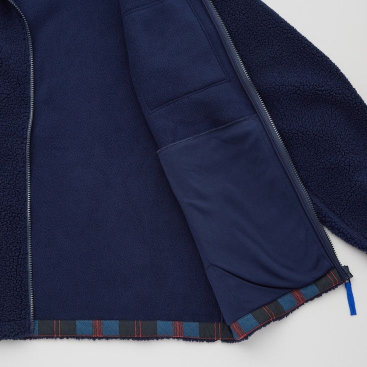 JW Anderson × Uniqlo 2XL XXL Navy Blue Fleece Jacket Pile-Lined Full-Zip Coat Size US XXL / EU 58 / 5 - 18 Thumbnail