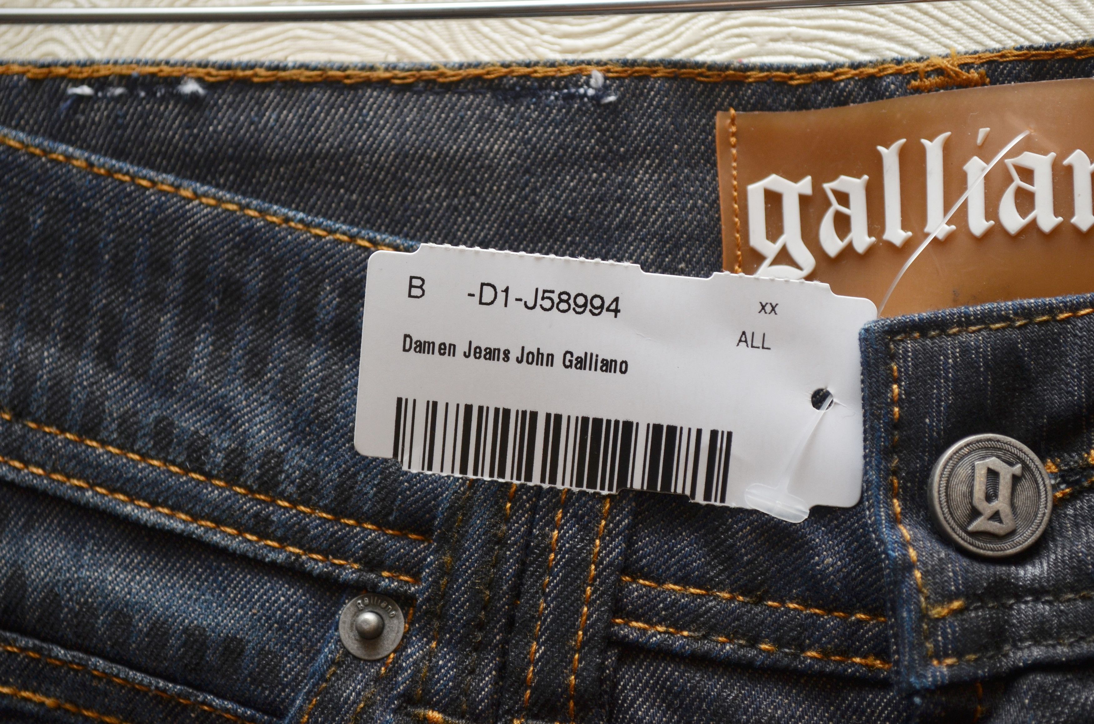 John Galliano John Galliano Striped Black Jeans Big Logo Size IT38 EU24 Size 26" / US 2 / IT 38 - 10 Thumbnail