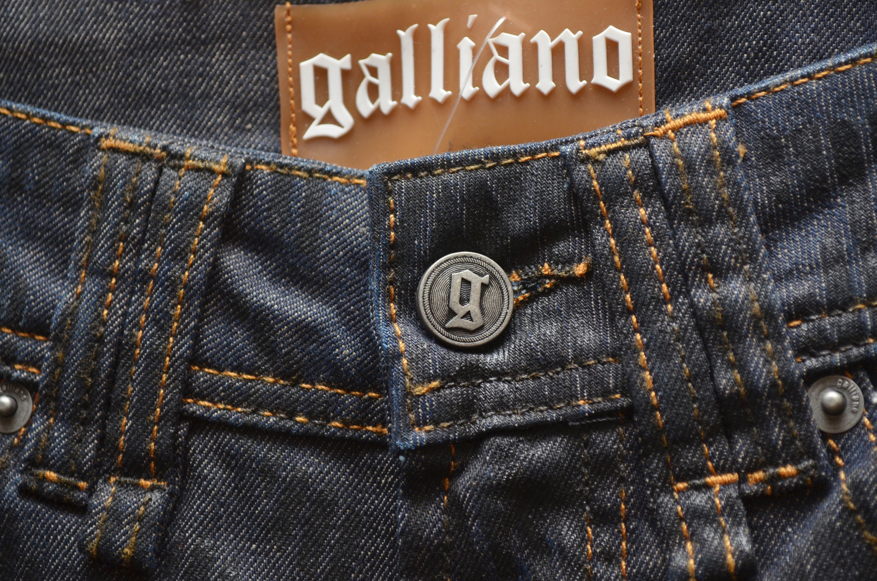 John Galliano John Galliano Striped Black Jeans Big Logo Size IT38 EU24 Size 26" / US 2 / IT 38 - 11 Thumbnail