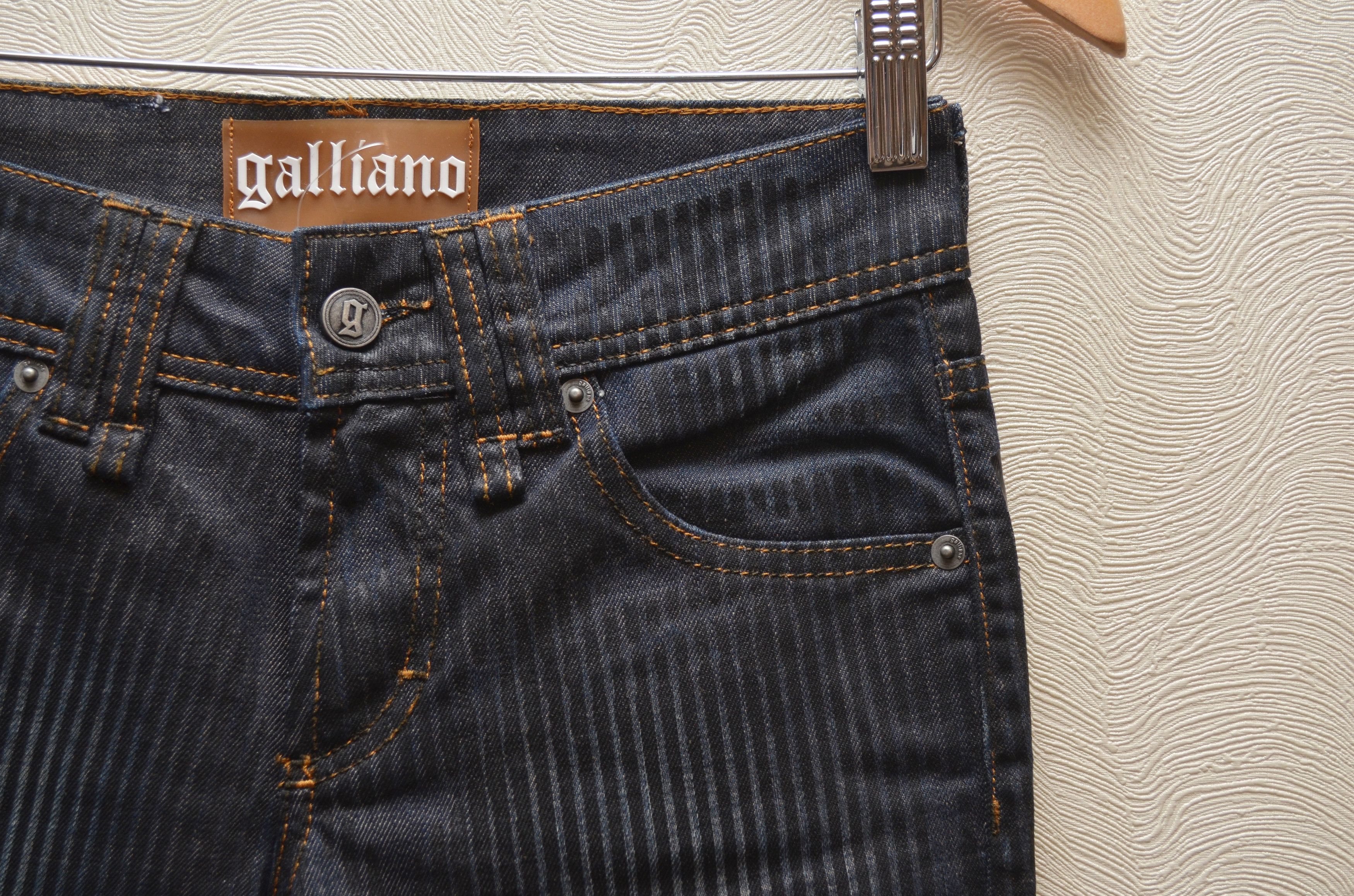 John Galliano John Galliano Striped Black Jeans Big Logo Size IT38 EU24 Size 26" / US 2 / IT 38 - 9 Thumbnail