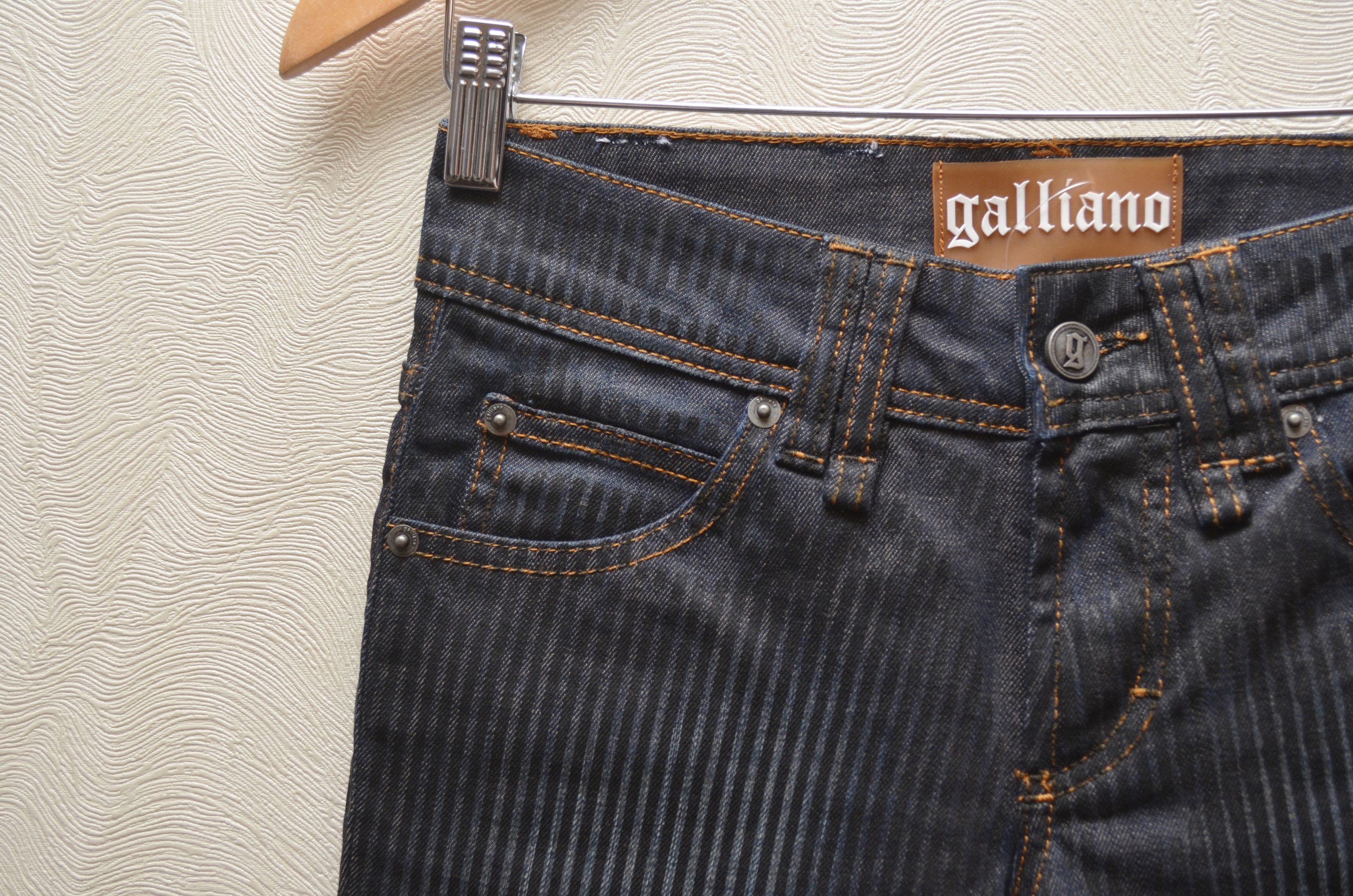 John Galliano John Galliano Striped Black Jeans Big Logo Size IT38 EU24 Size 26" / US 2 / IT 38 - 8 Thumbnail