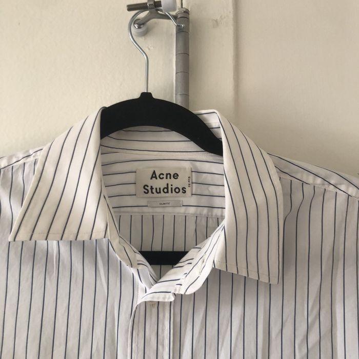 Acne Studios Acne Studios Striped Short Sleeve Button Up Shirt