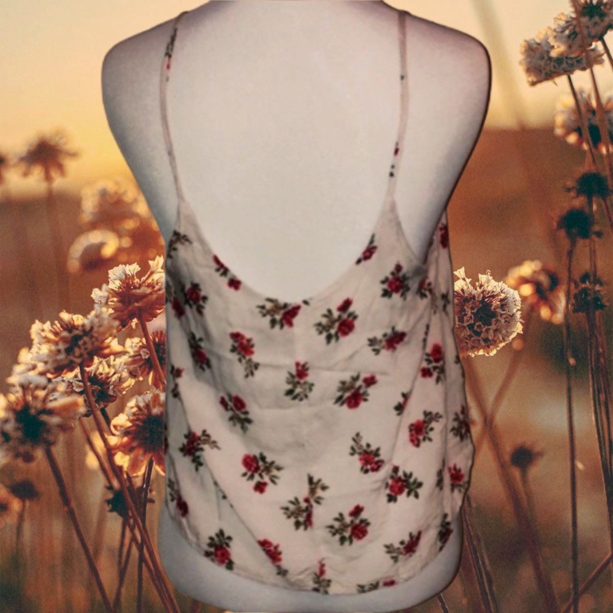 Brandy Melville Brandy Melville Arika a-line rose crop tank Size ONE SIZE - 5 Thumbnail