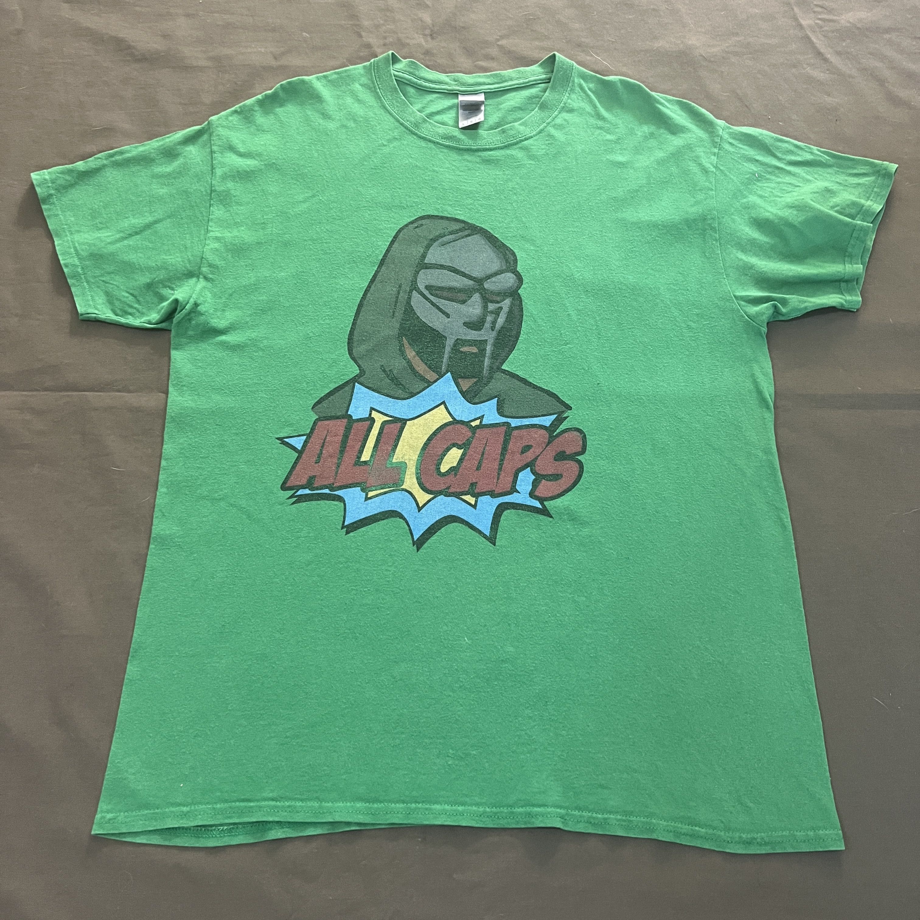 MF Doom × Rap Tees × Stones Throw Records Madlib MF DOOM Madvillian All Caps Promo Tee Shirt Size US L / EU 52-54 / 3 - 2 Thumbnail