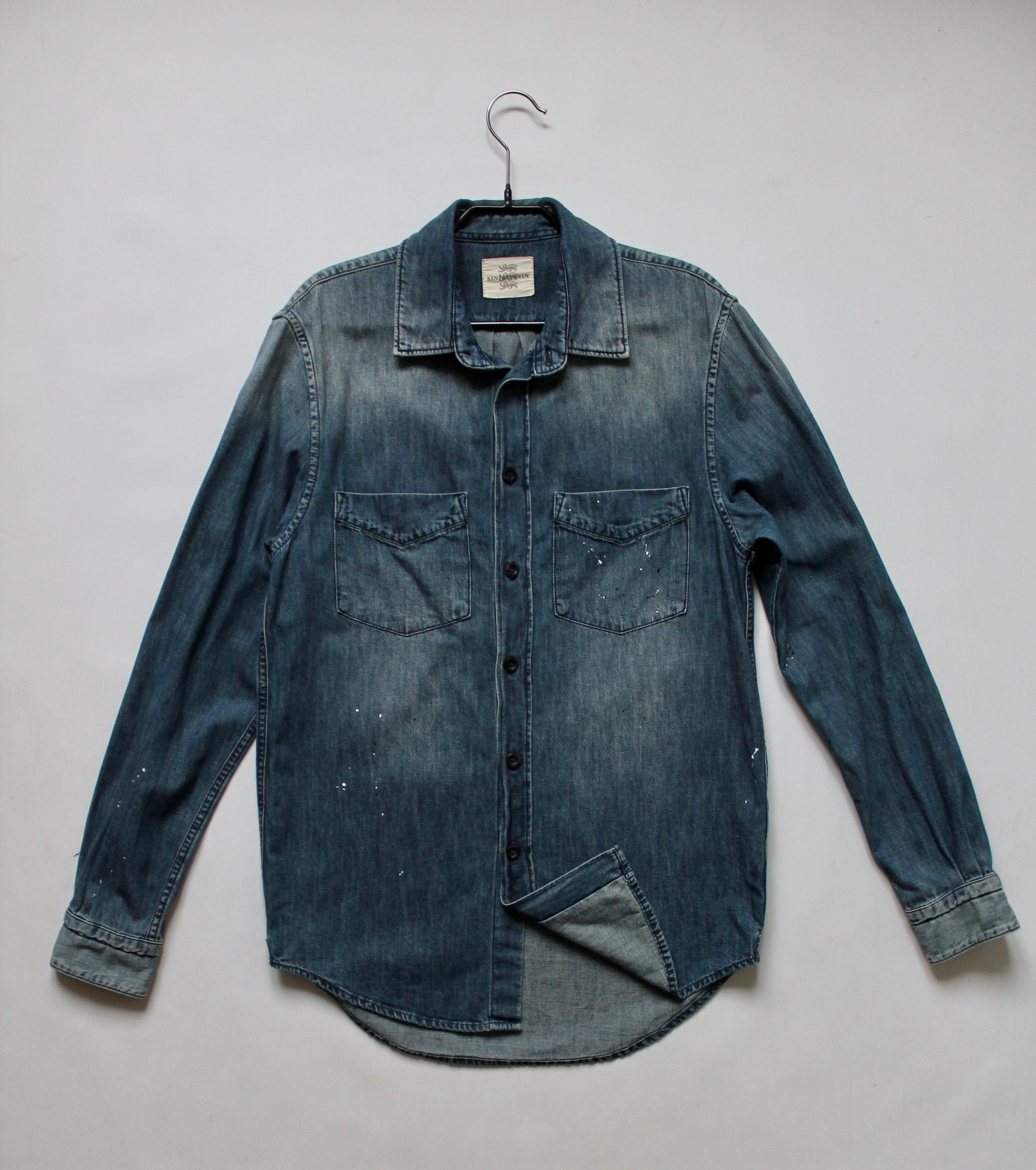 Kent & Curwen Kent & Kurwen Denim Shirt Size US S / EU 44-46 / 1 - 4 Thumbnail