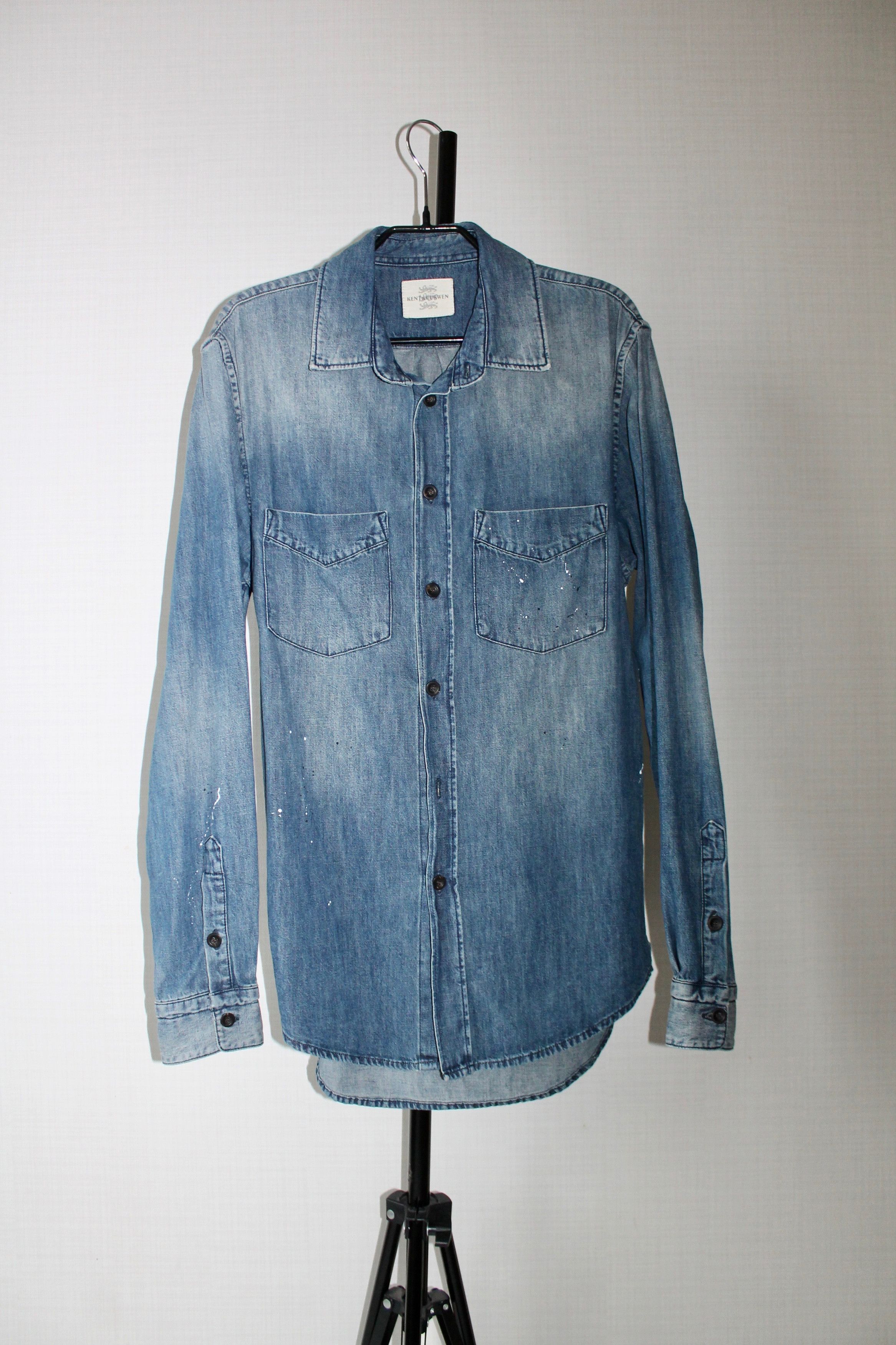 Kent & Curwen Kent & Kurwen Denim Shirt Size US S / EU 44-46 / 1 - 2 Thumbnail