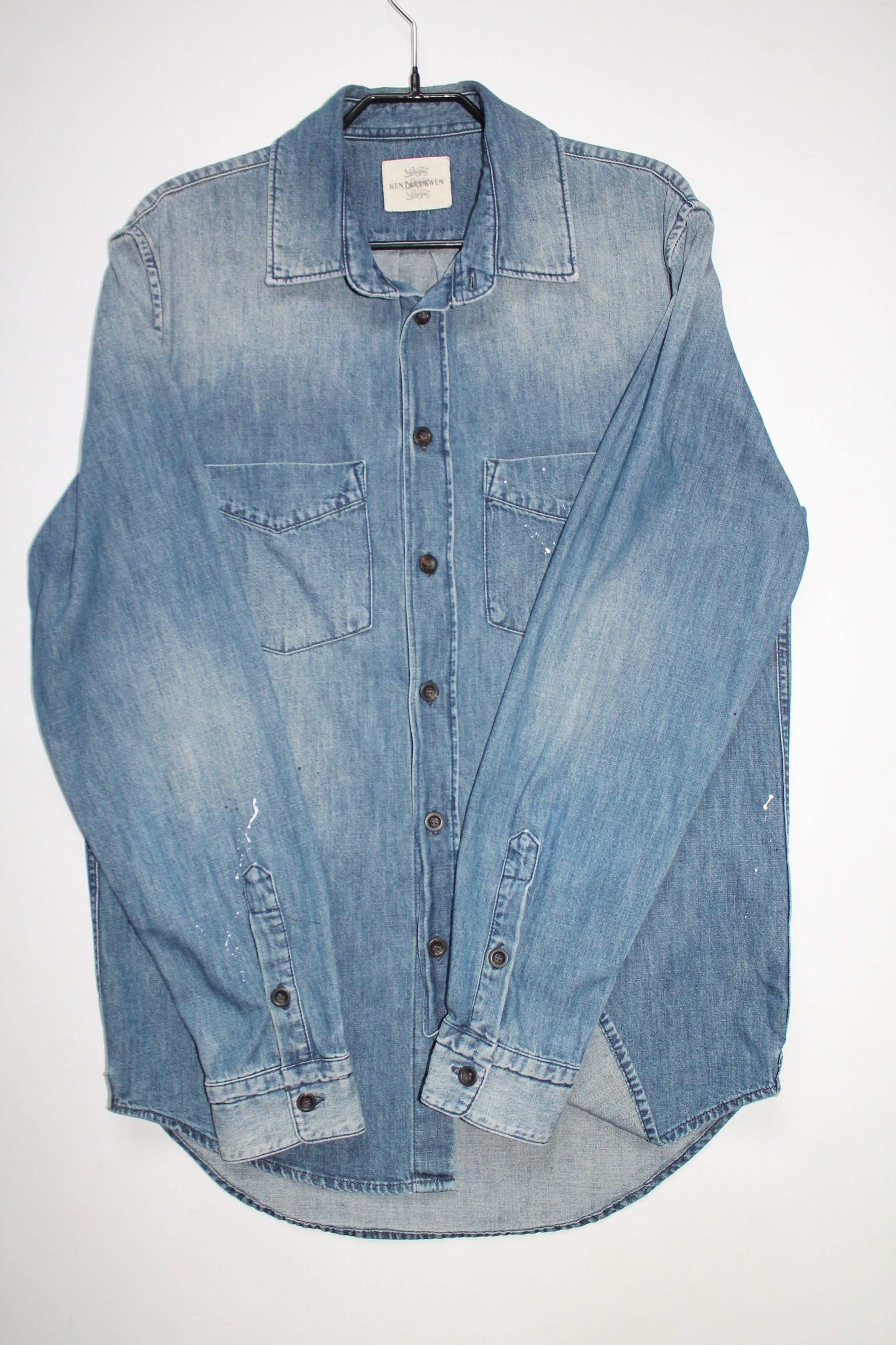 Kent & Curwen Kent & Kurwen Denim Shirt Size US S / EU 44-46 / 1 - 6 Thumbnail