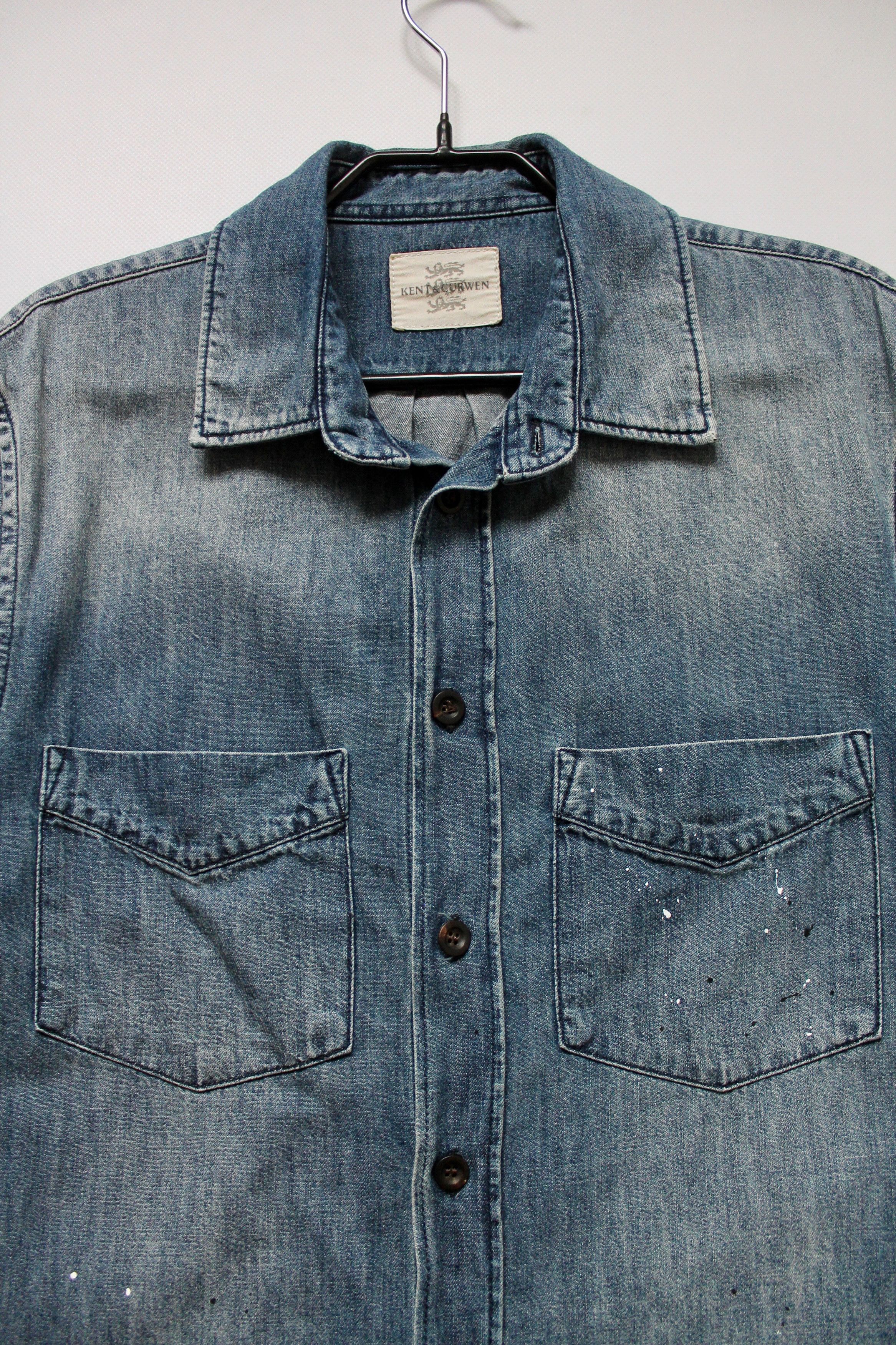Kent & Curwen Kent & Kurwen Denim Shirt Size US S / EU 44-46 / 1 - 5 Thumbnail