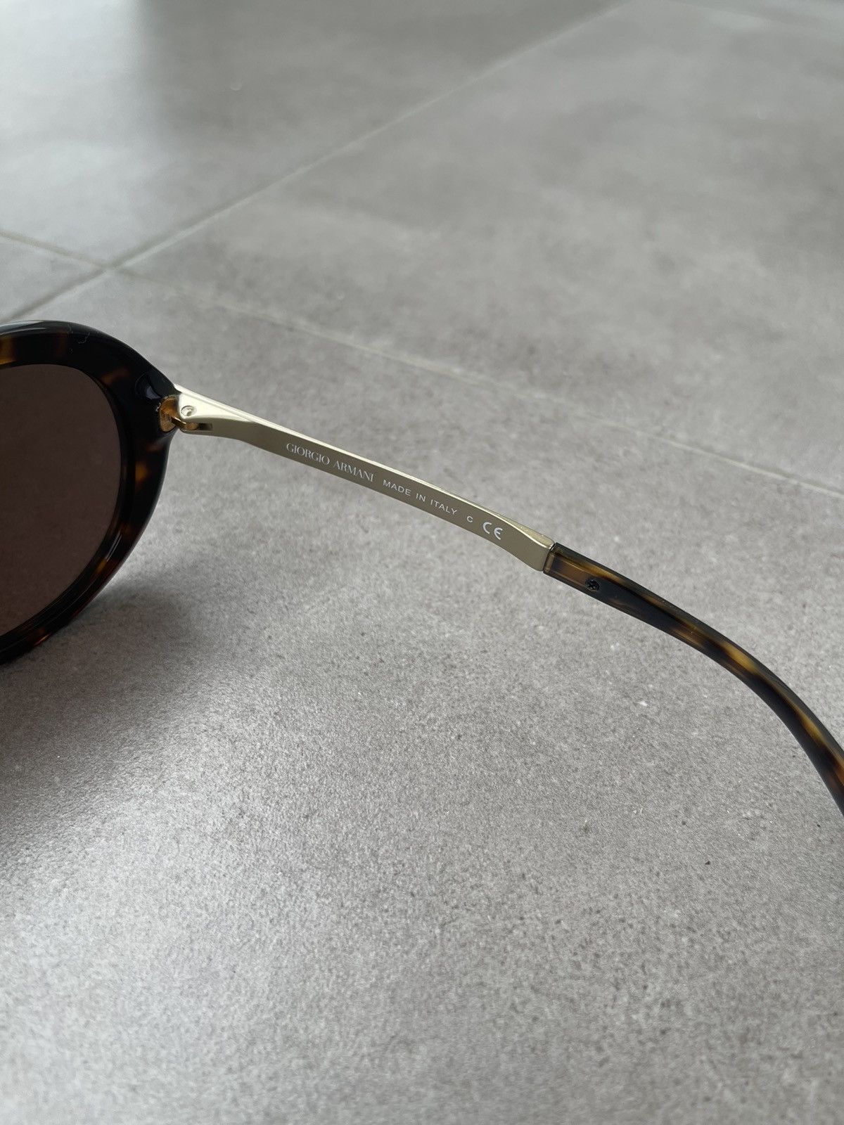 Emporio Armani Giorgio Armani AR8012 5026/73 Cobain Gold Tiger Sunglasses Size ONE SIZE - 6 Thumbnail