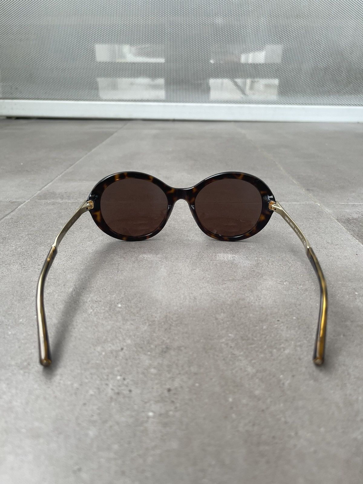 Emporio Armani Giorgio Armani AR8012 5026/73 Cobain Gold Tiger Sunglasses Size ONE SIZE - 5 Thumbnail
